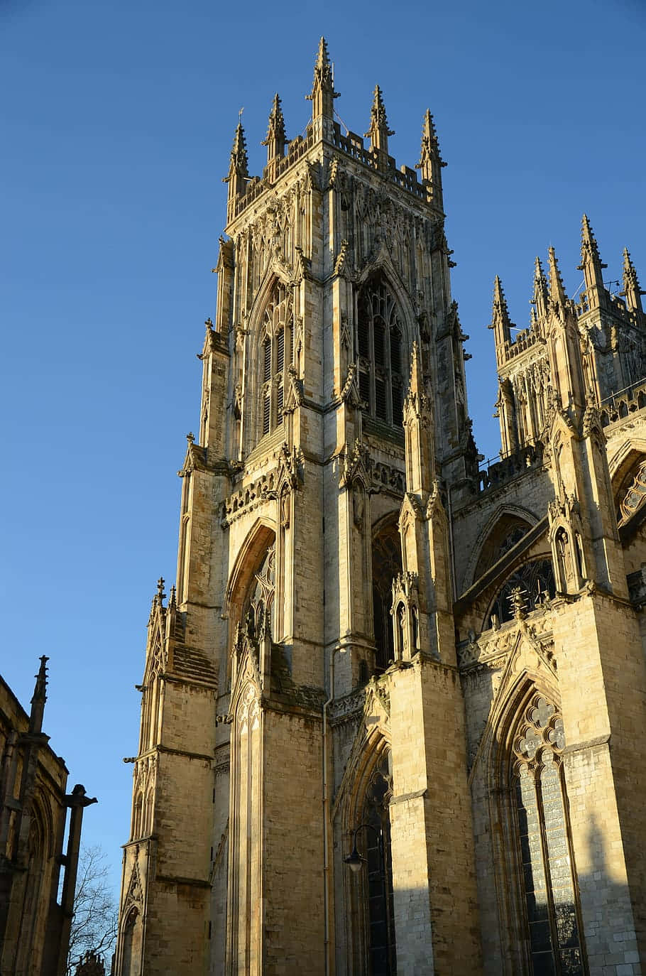 Tower Of York Minster Cathedral Background