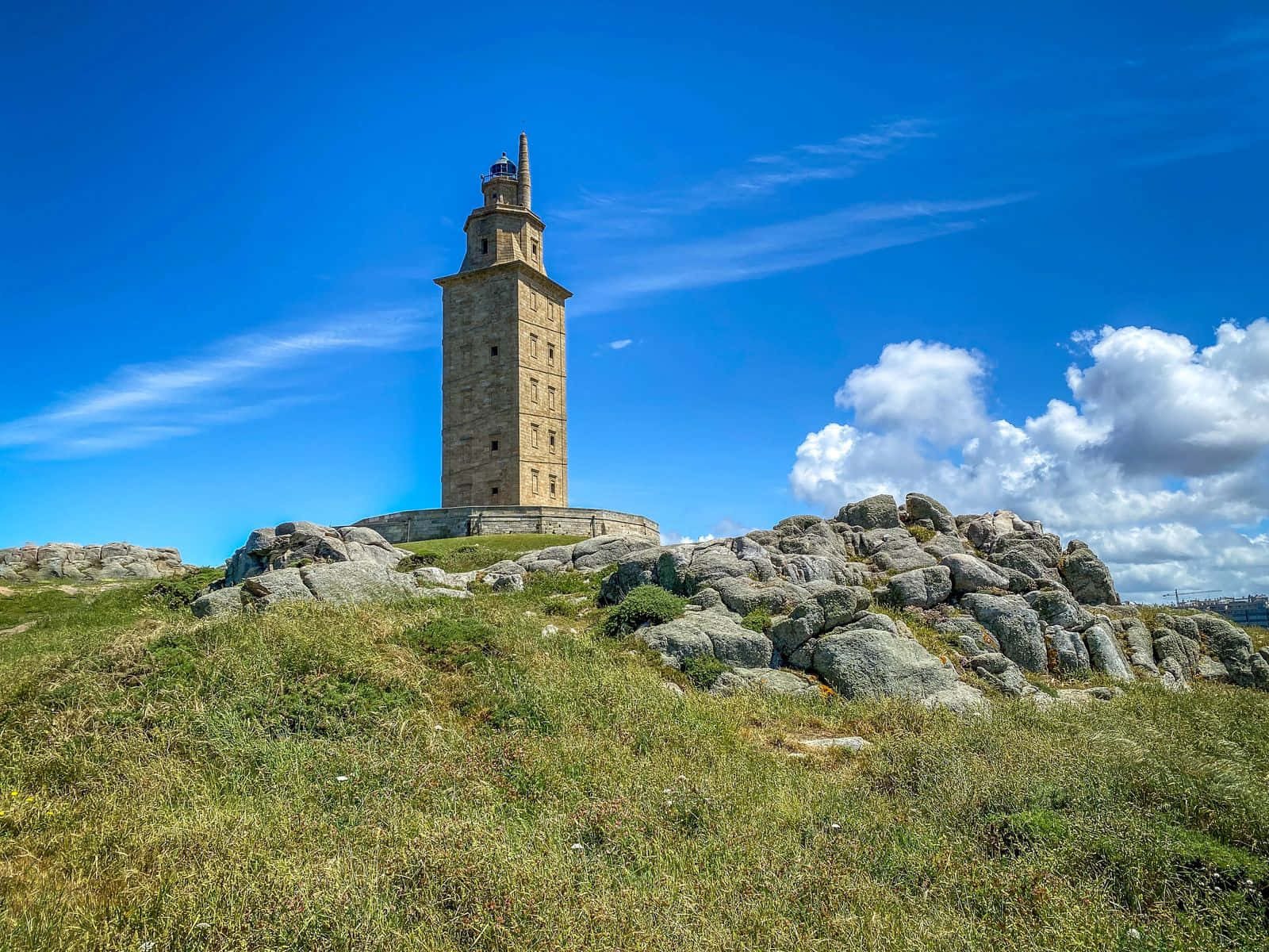 Tower On A Hill Corunna Background