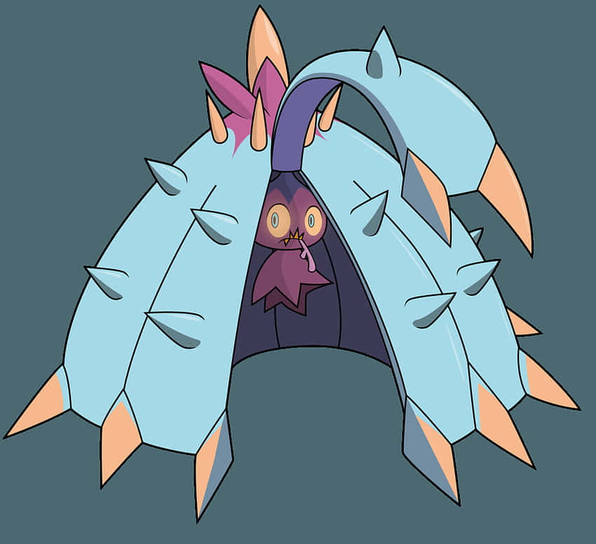 Toxapex Covering Itself With Its Legs Background