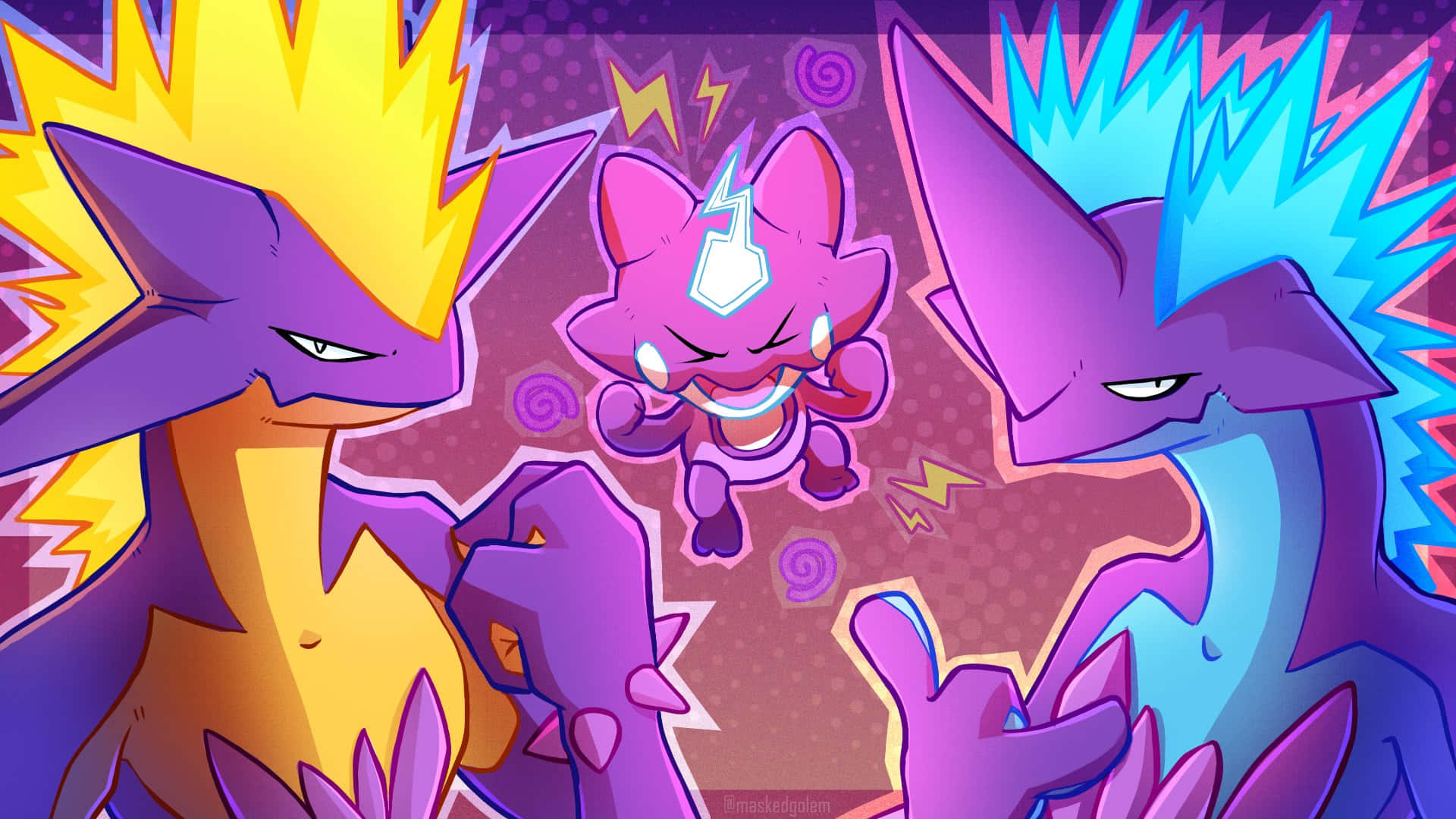Toxel Shouting Between Toxtricity Background