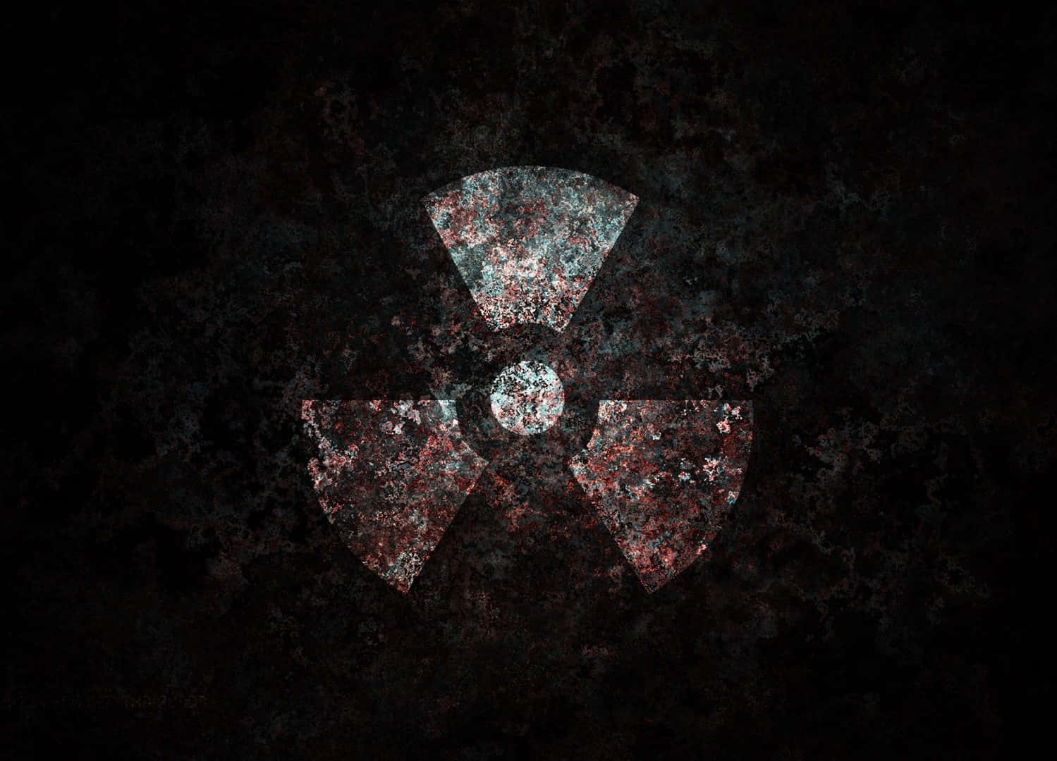 Toxic Radioactive Symbol Background
