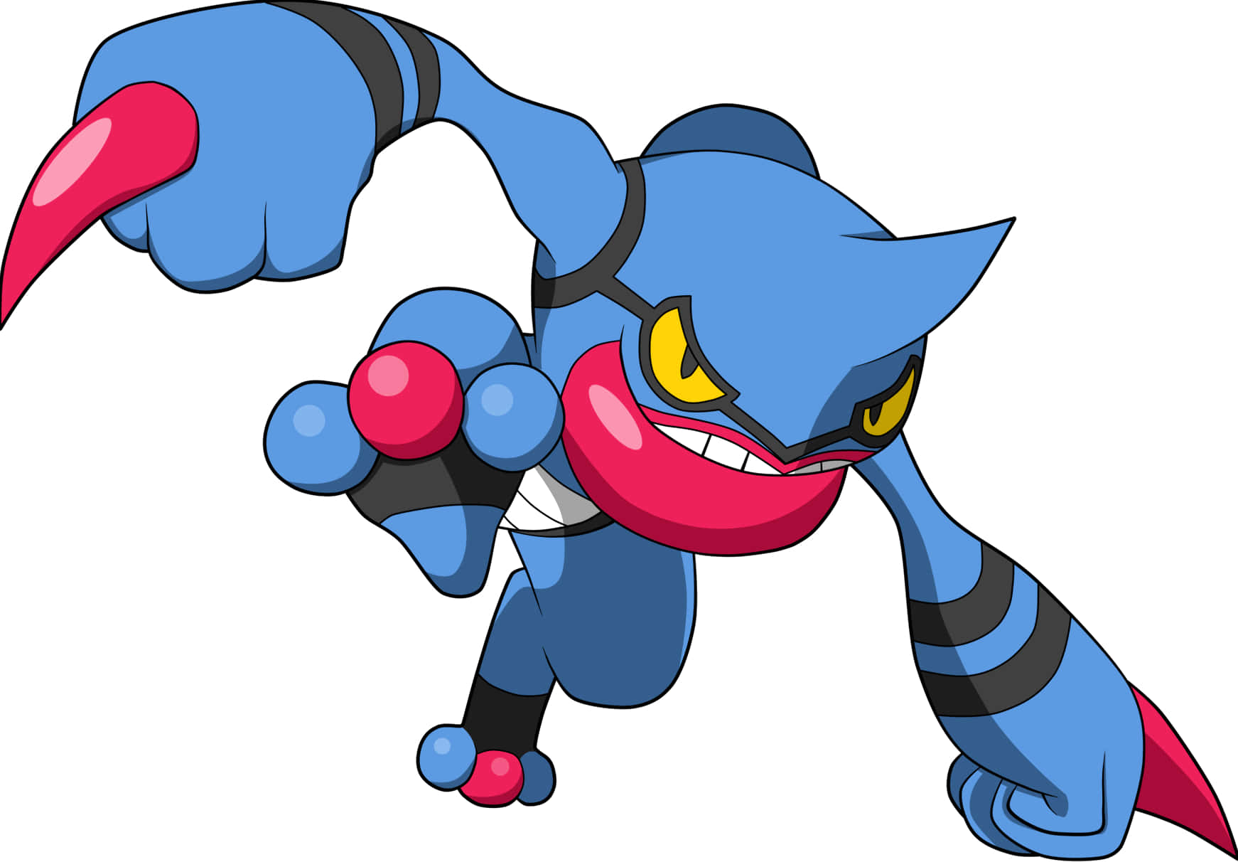 Toxicroak Pokemon Kicking With Foot Background