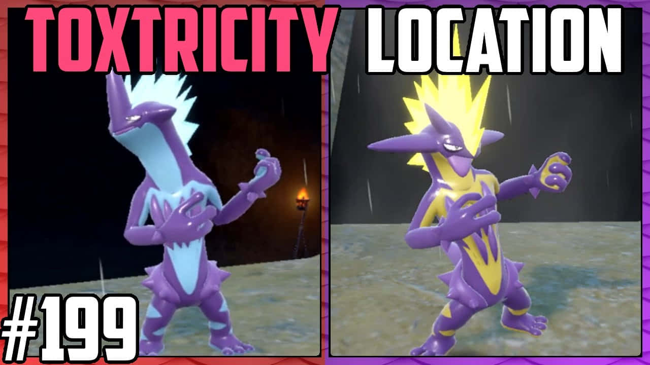 Toxtricity's Vibrant Energy Display Background