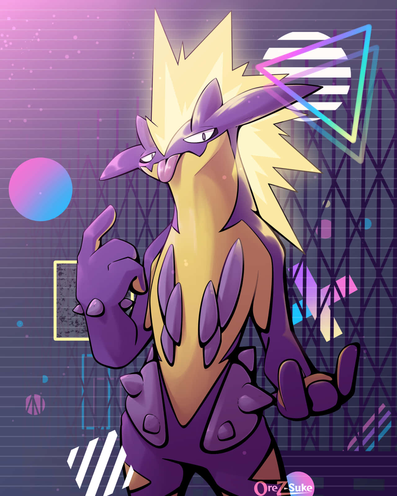 Toxtricity Showing His Tongue Out Background