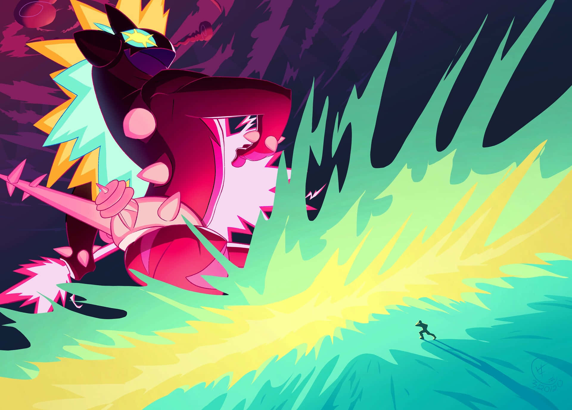 Toxtricity With His Ultimate Power Background