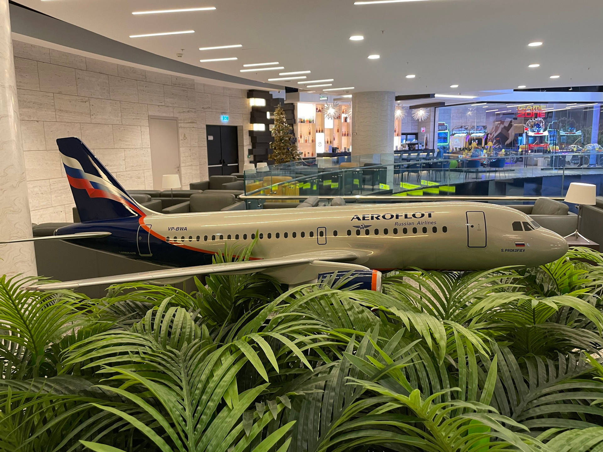 Toy Aeroflot Airplane Background