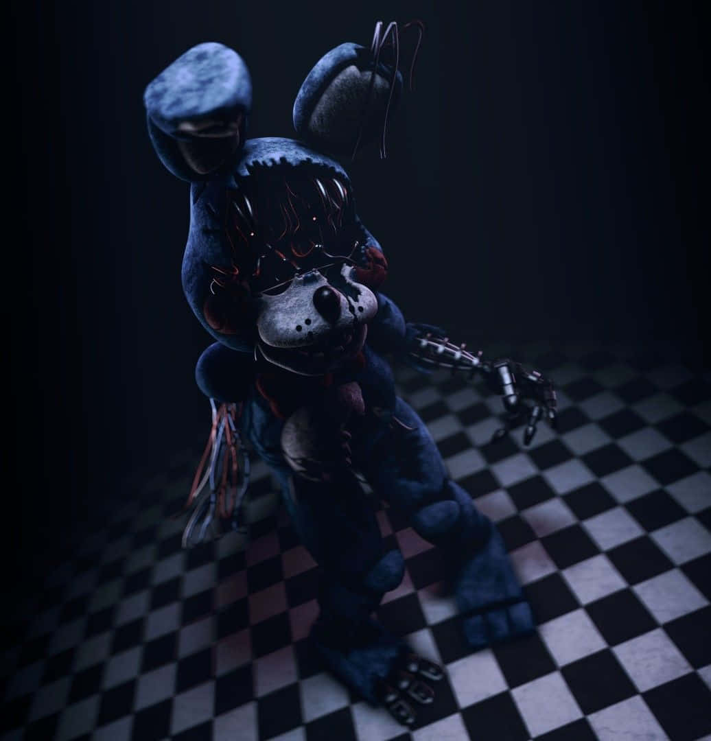 Toy Bonnie Checkered Floor Background