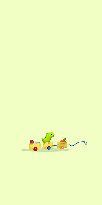 Toy Dino Kawaii Iphone Background