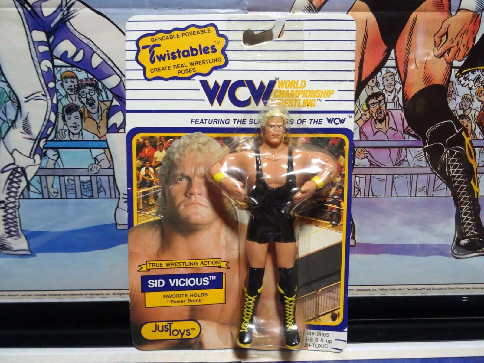 Toy Figure Of Wcw Wrestler Sid Vicious Background