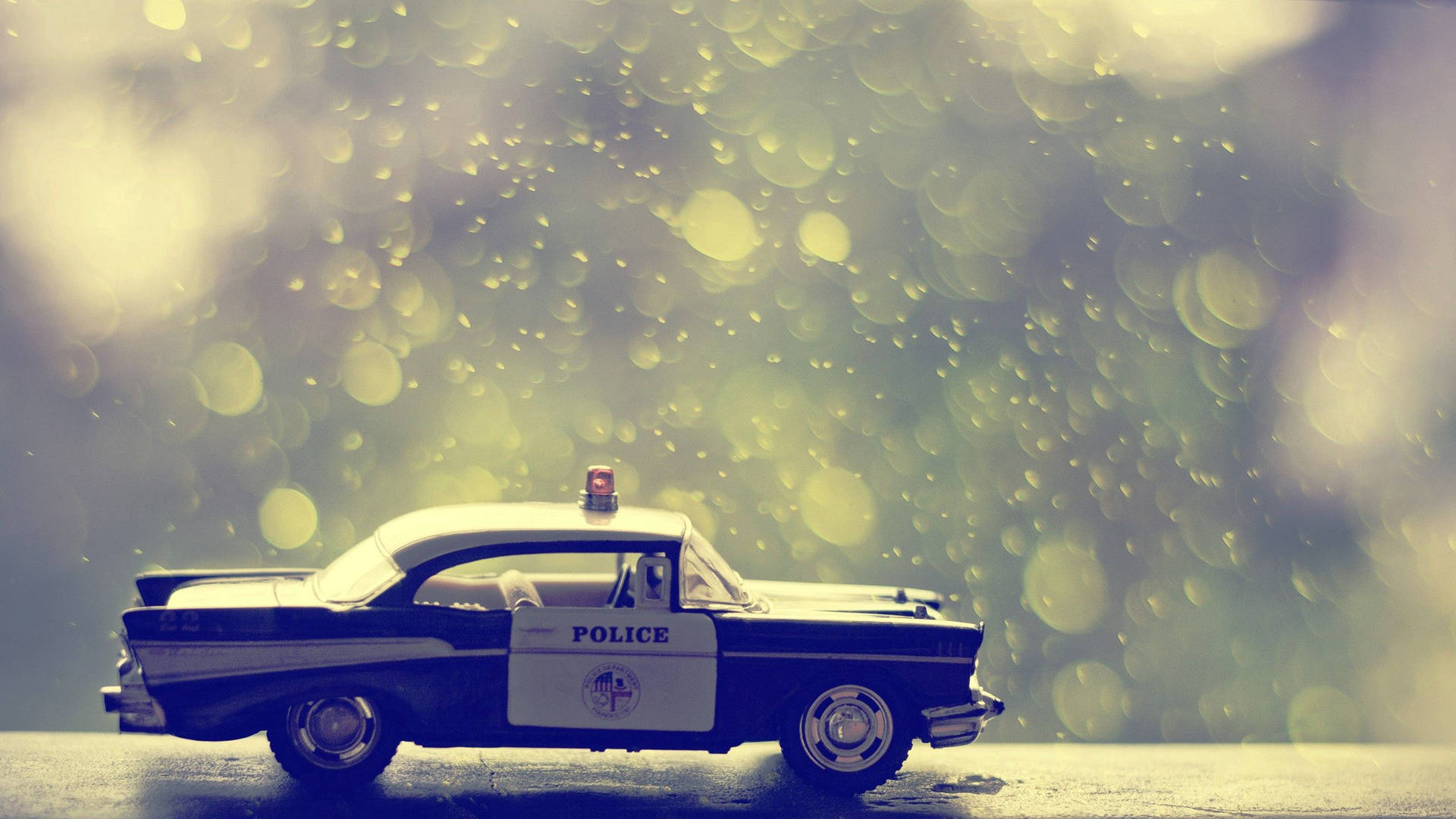 Toy Police Car Background