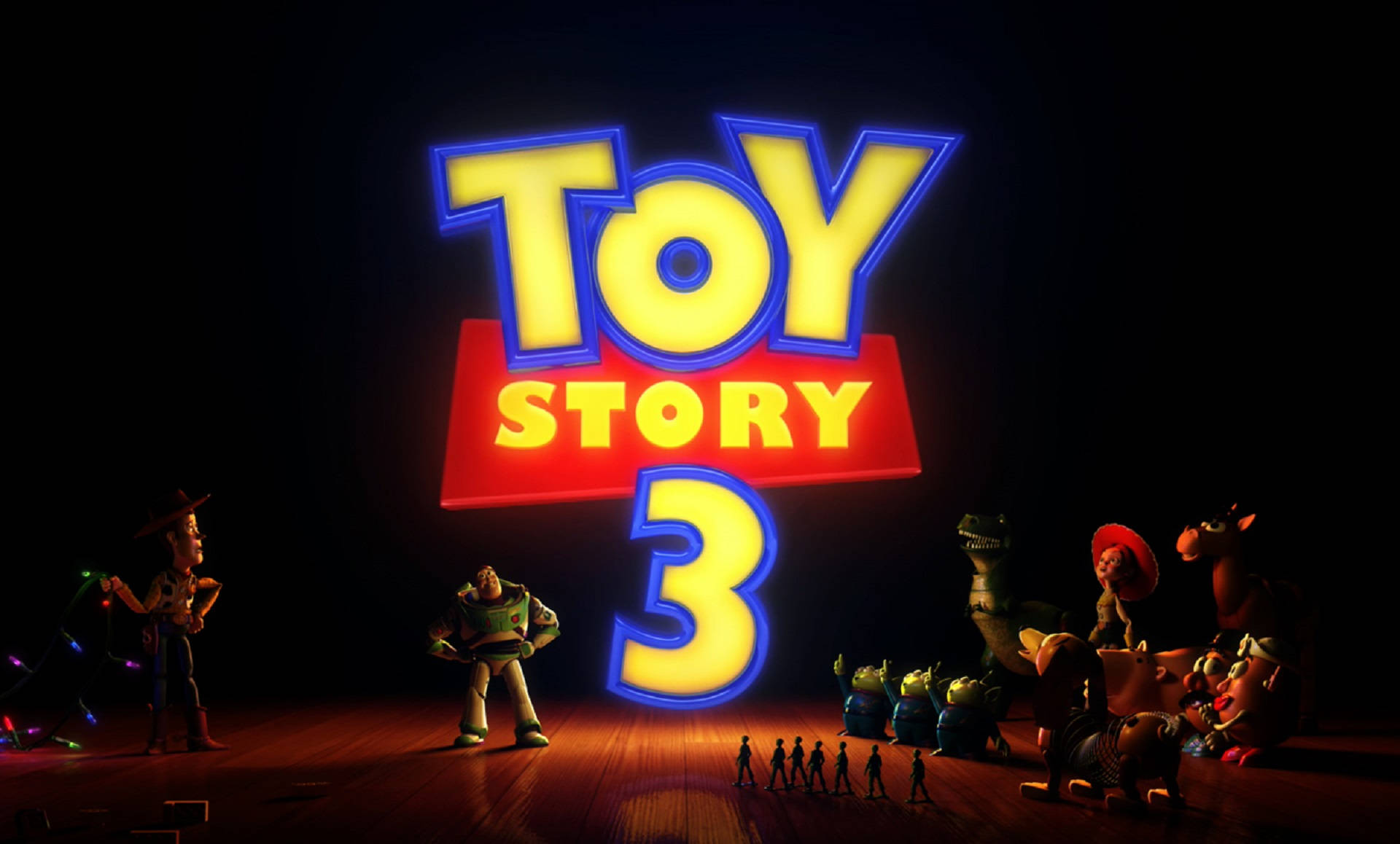 Toy Story 3 Bright Logo Background