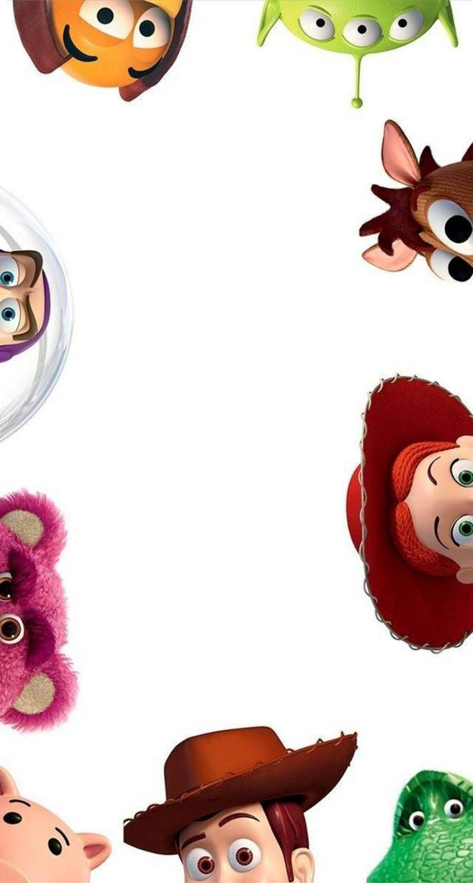 Toy Story 3 Characters Peeking