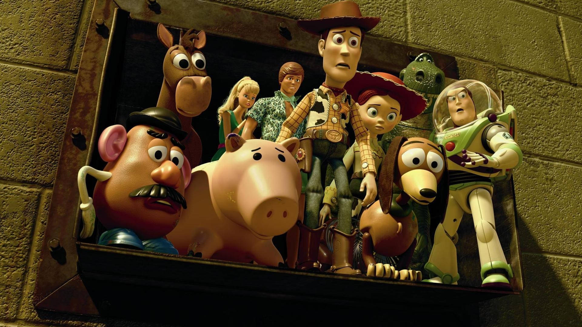 Toy Story 3 In Window Background