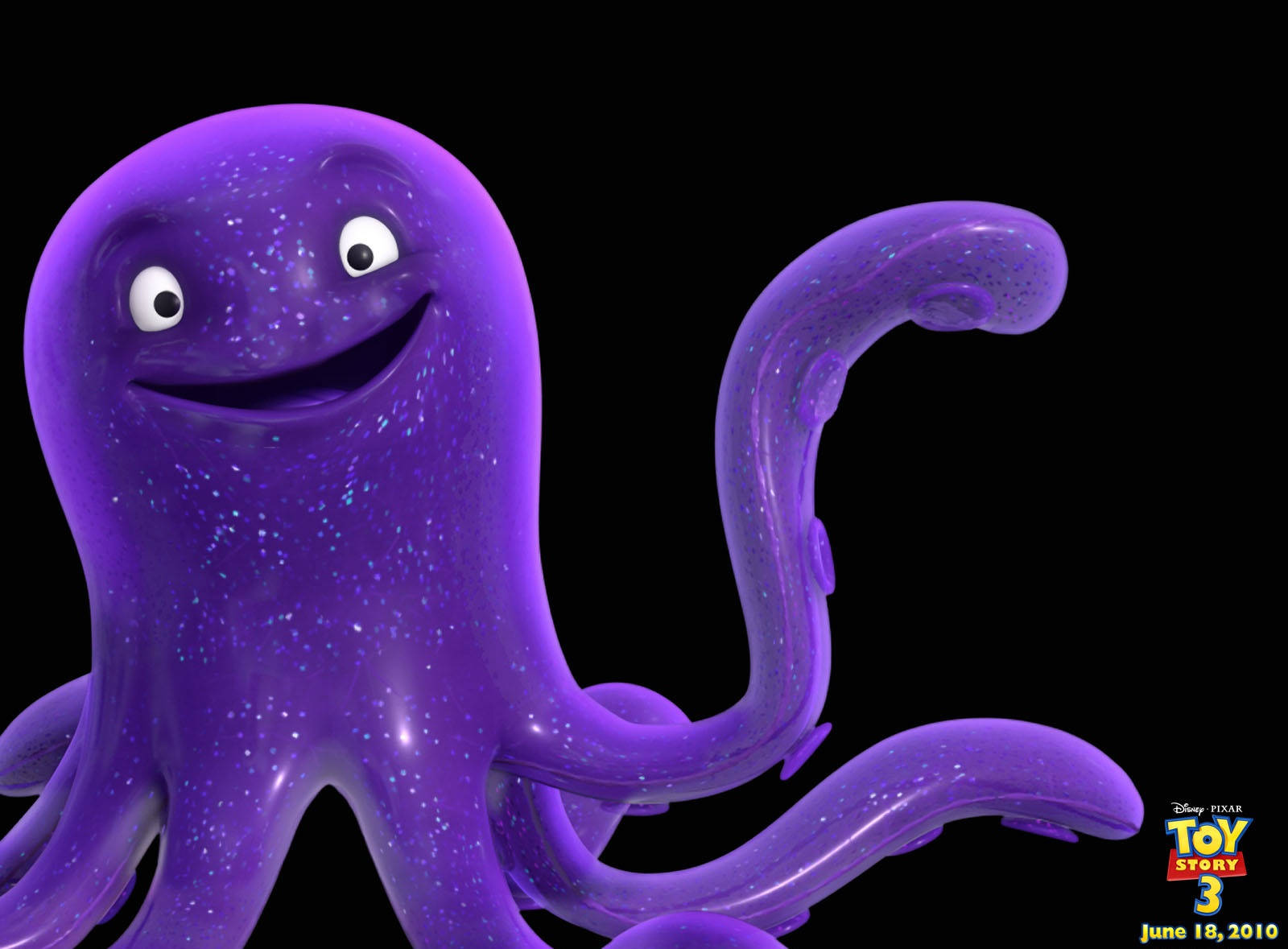 Toy Story 3 Stretch The Purple Octopus Background