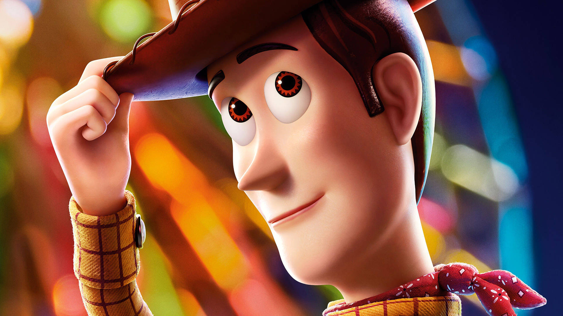 Toy Story 4 Woody Smile Background