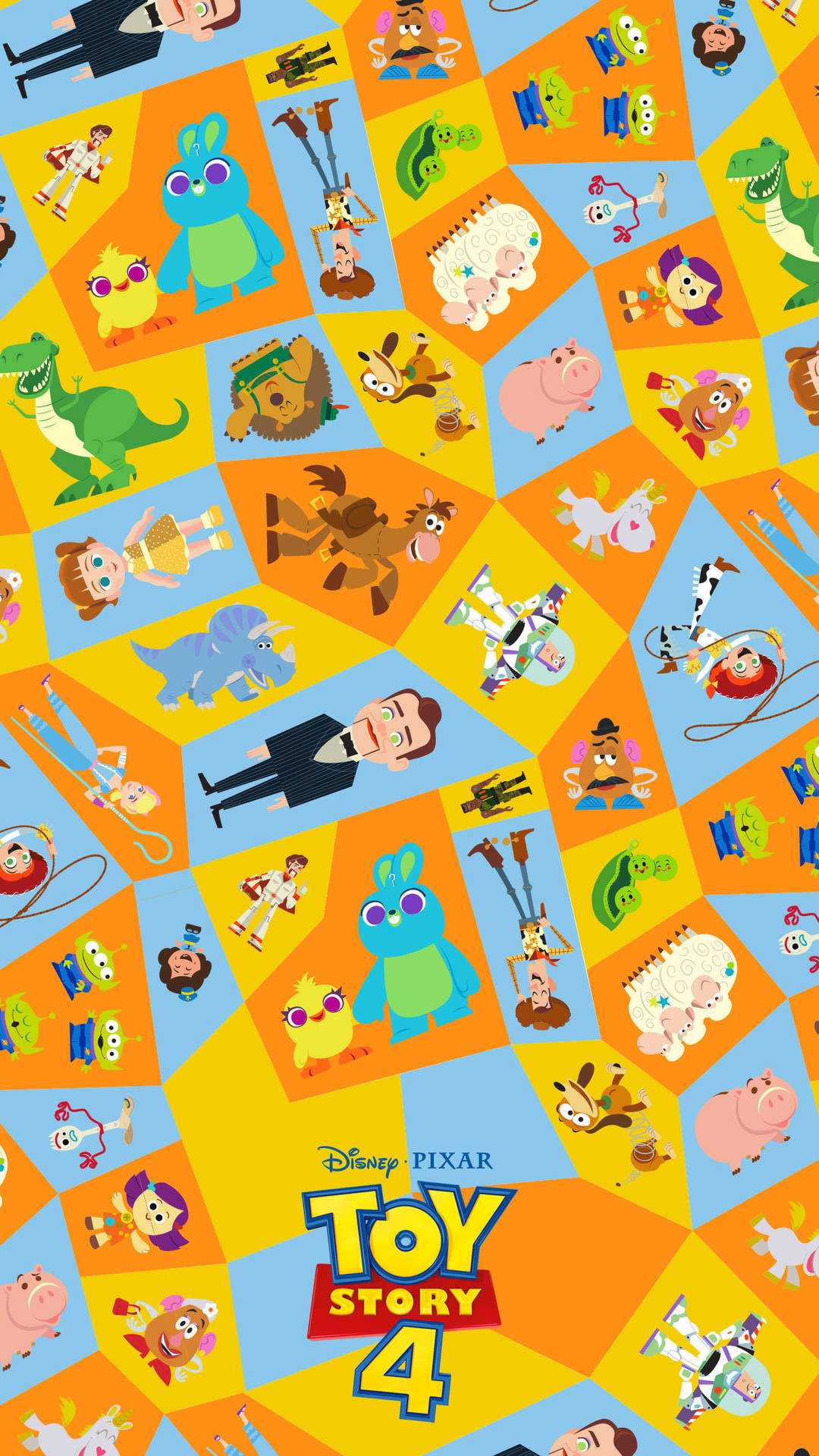 Toy Story Disney Pattern Background