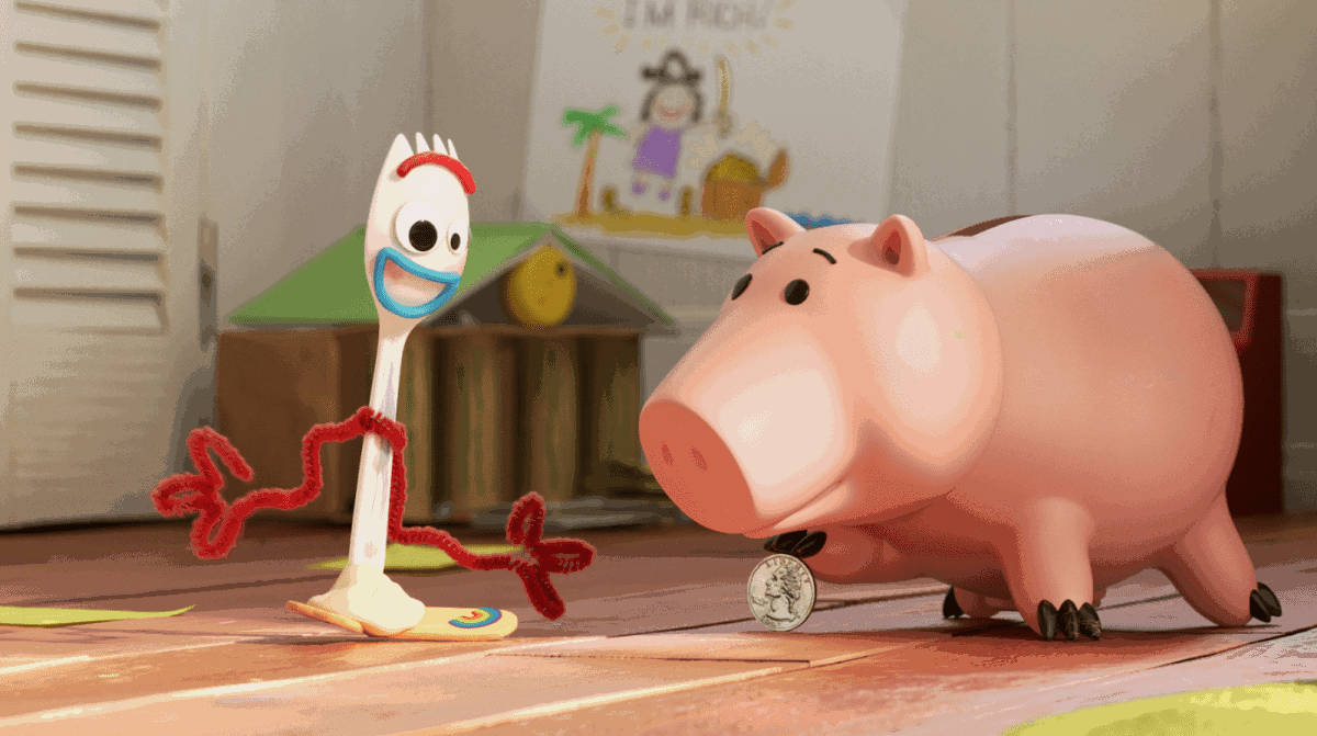 Toy Story Forky And Hamm Background