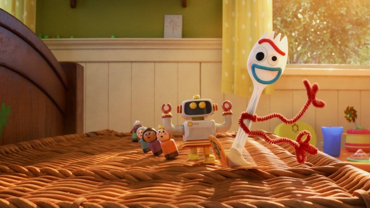 Toy Story Forky And Robot Background