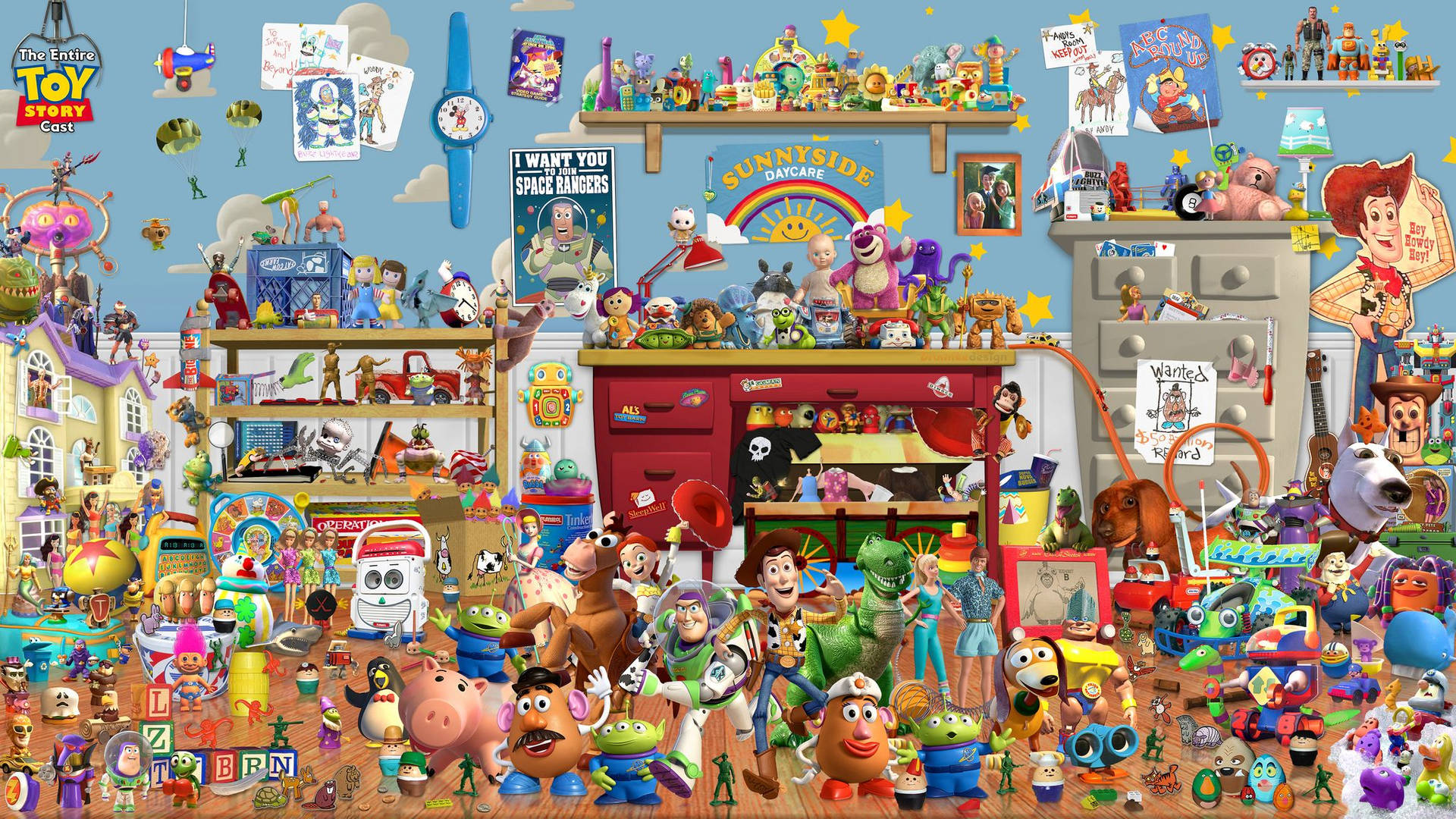 Toy Story Whole Characters Background
