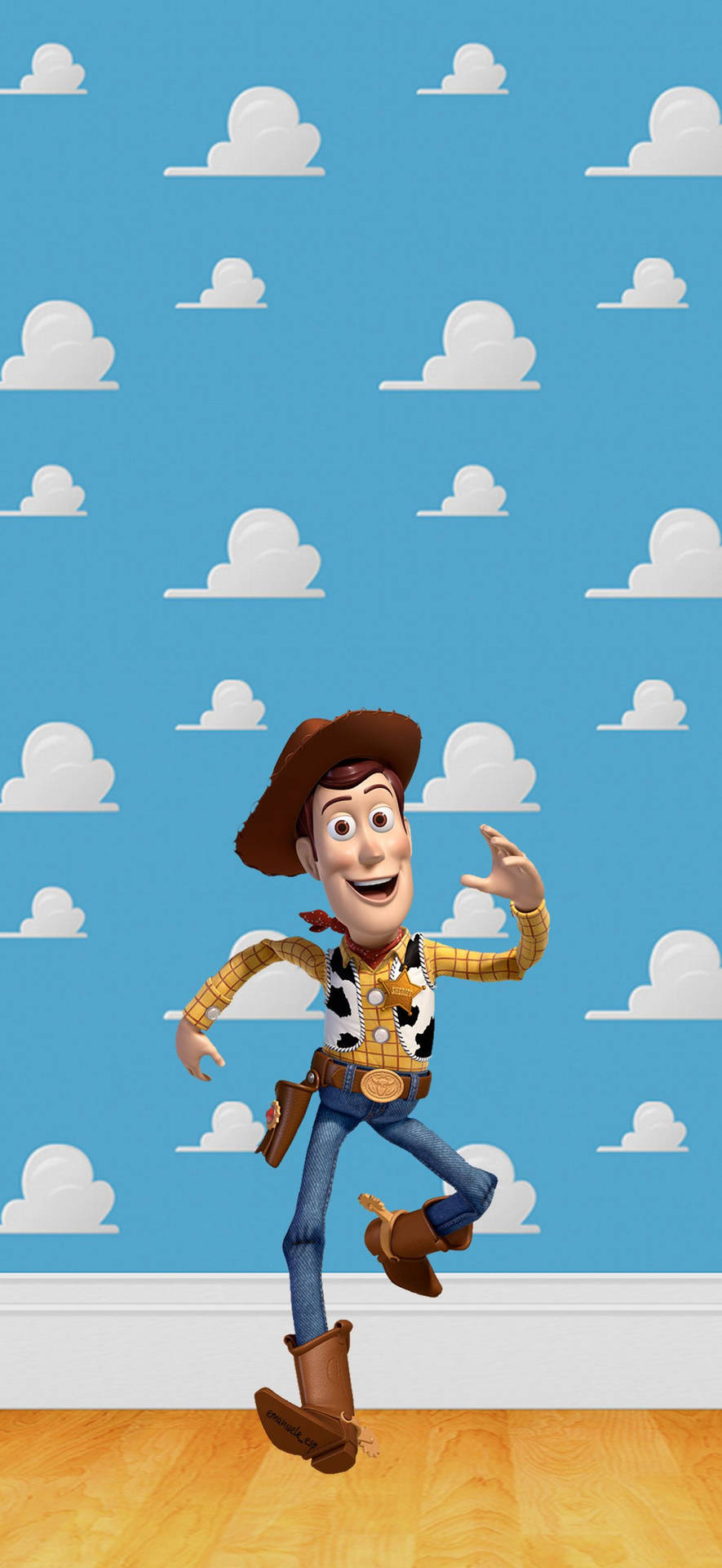 Toy Story Woody In Andy's Room Background