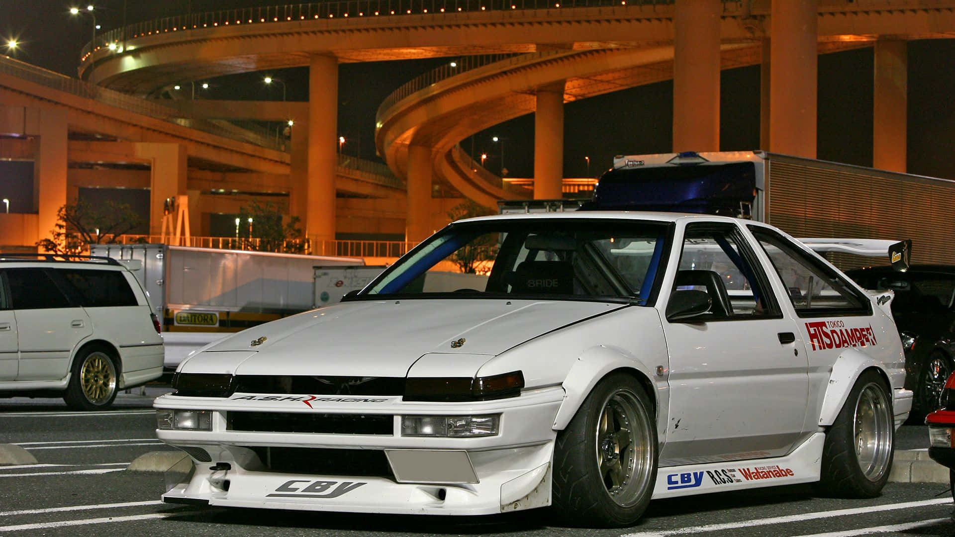 Toyota Corolla Ae86: Iconic Jdm Hatch Background