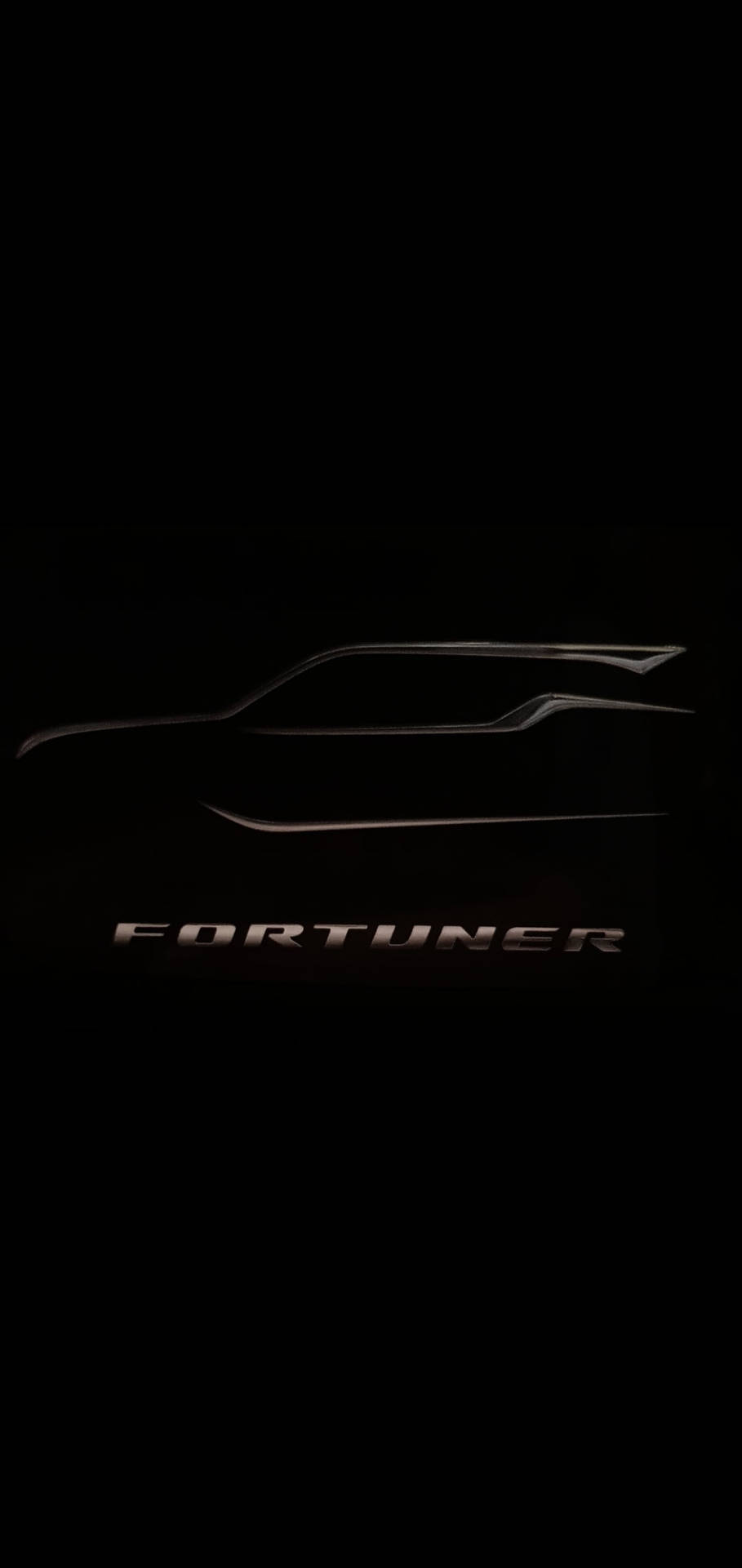 Toyota Fortuner Black Logo Background