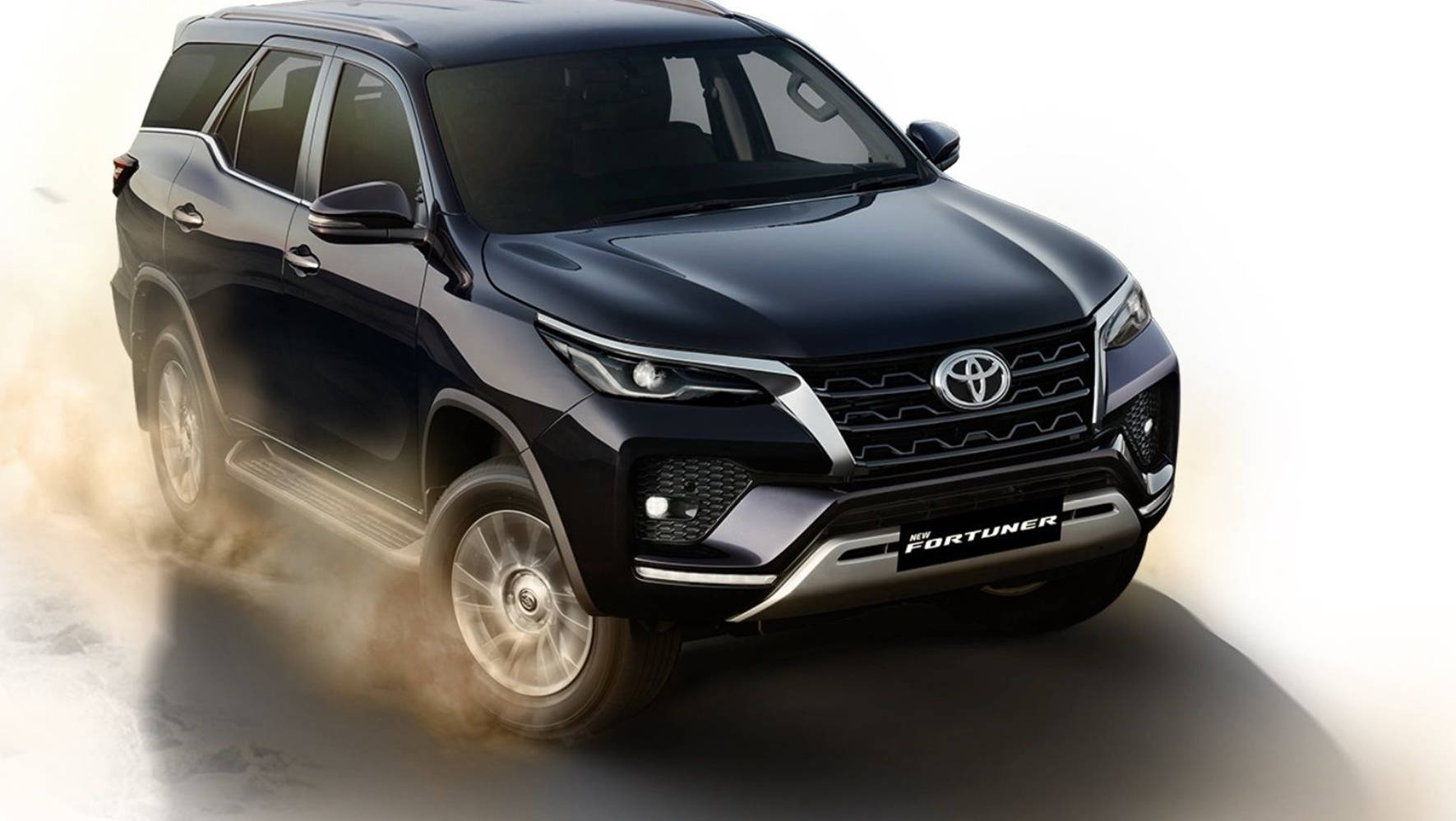 Toyota Fortuner Phantom Black Color Design Background