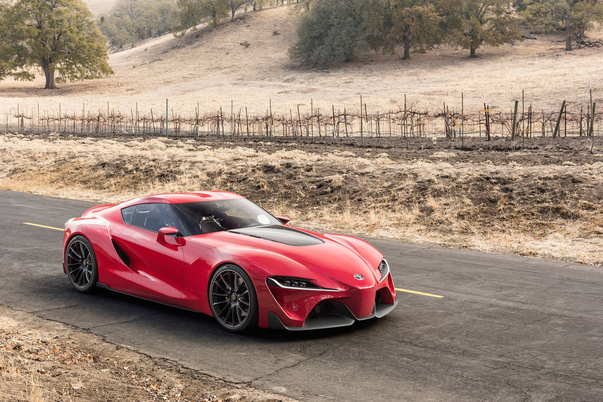 Toyota Ft-1 Red Background