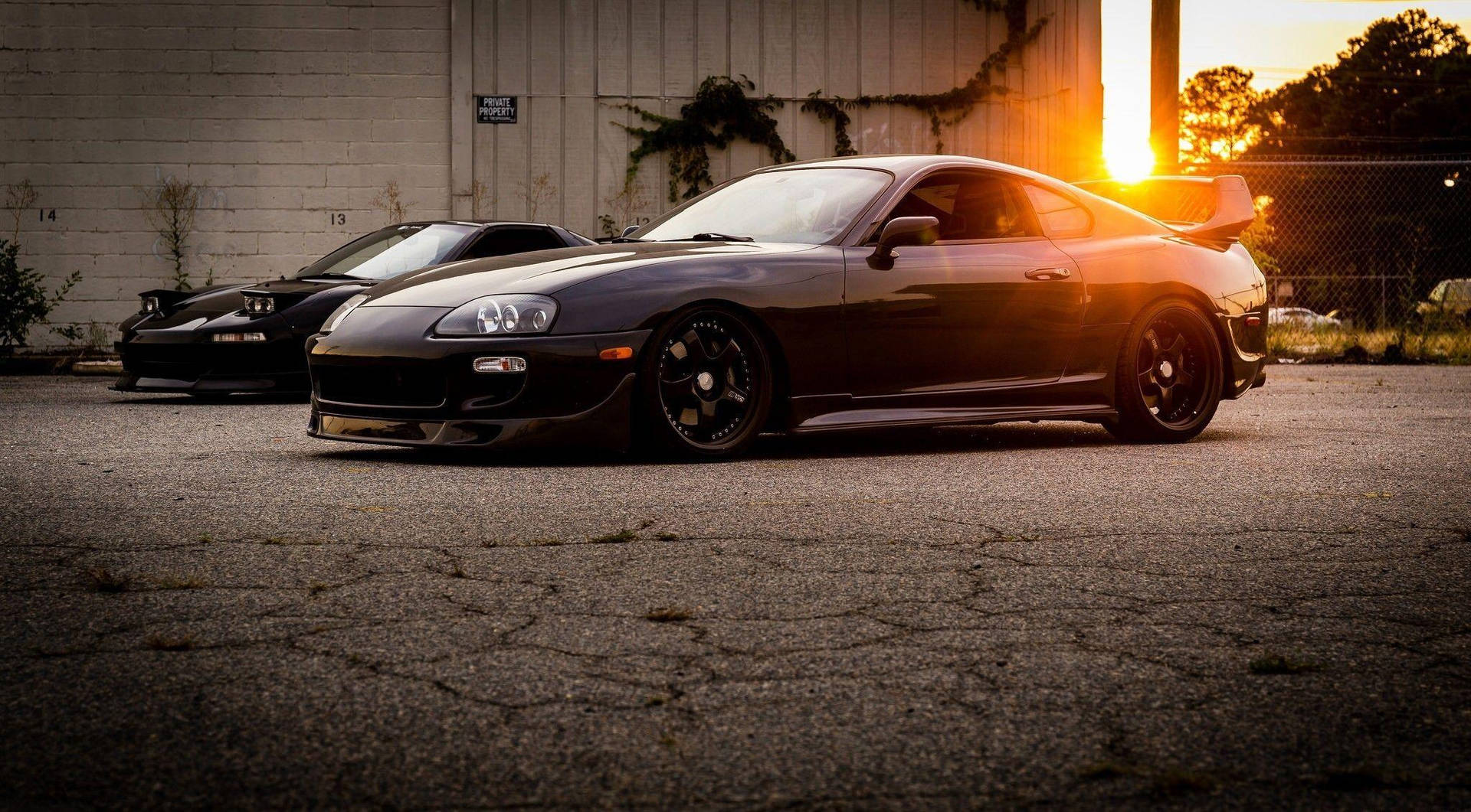 Toyota Supra Mk4 And Honda Nsx Background