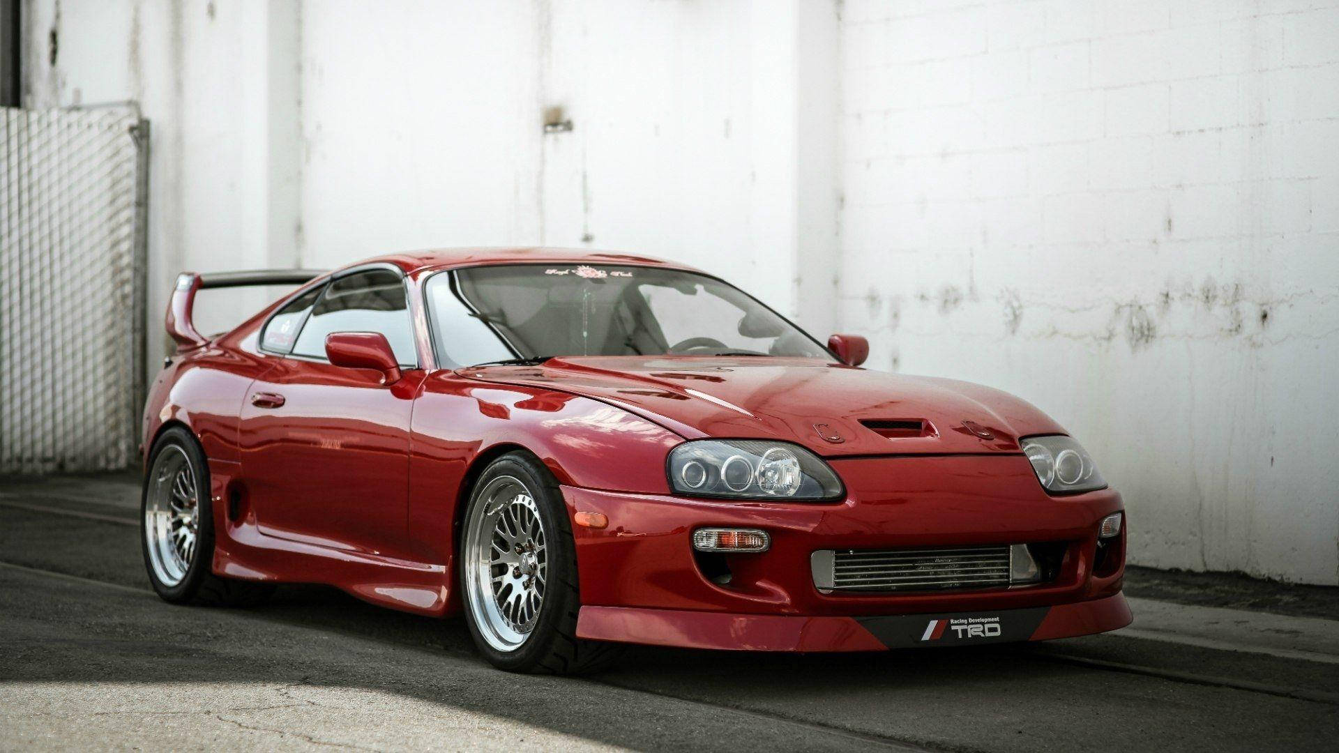 Toyota Supra Mk4 Japanese Race Car Background