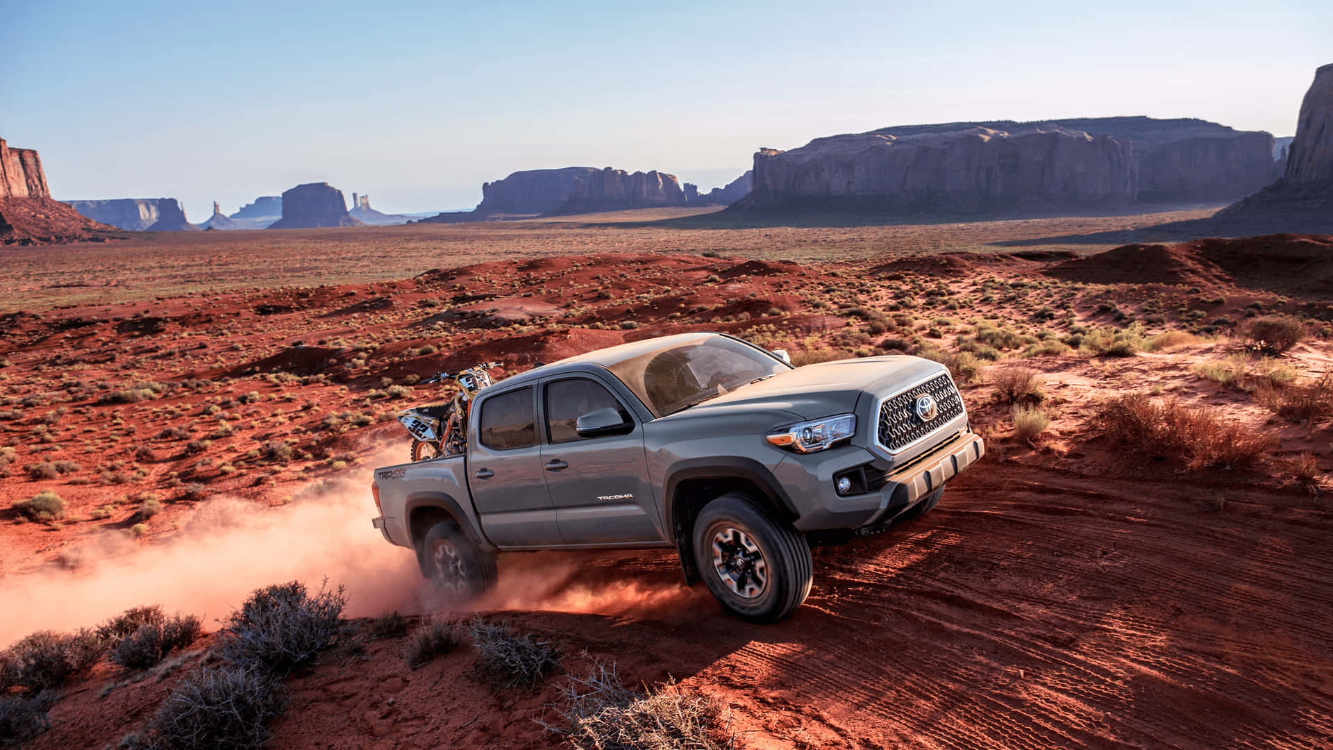 Toyota Trd Driving Fast In The Desert