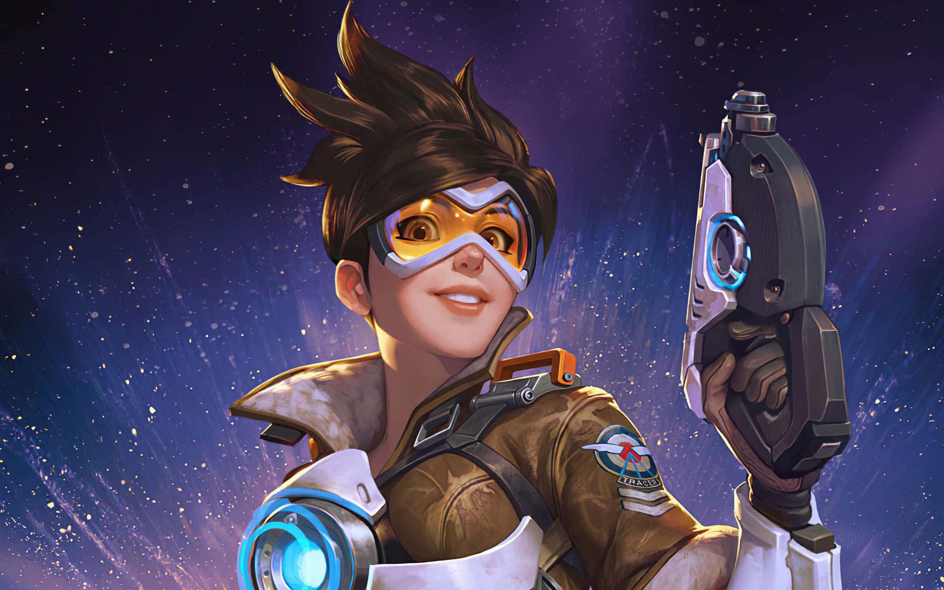 Tracer Femboy Overwatch Video Game Background