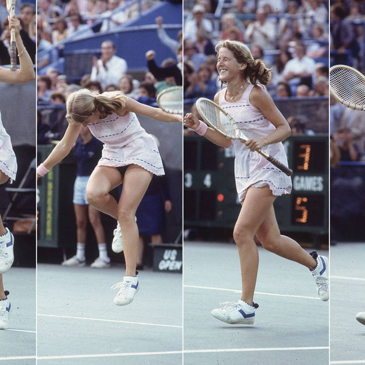 Tracy Austin Laughing And Running Background