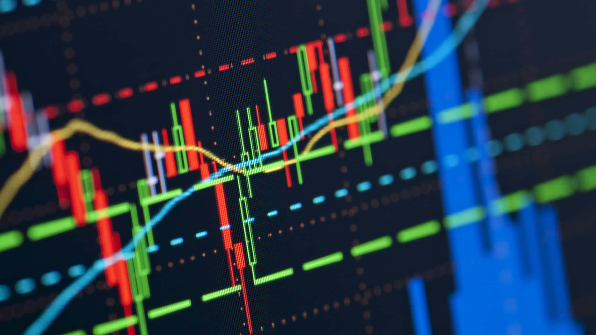 Traders Analyzing Stock Market Performance Background