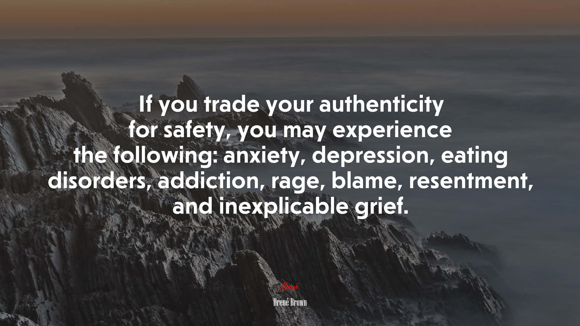 Trading Authenticity May Lead To Addiction Quote Background