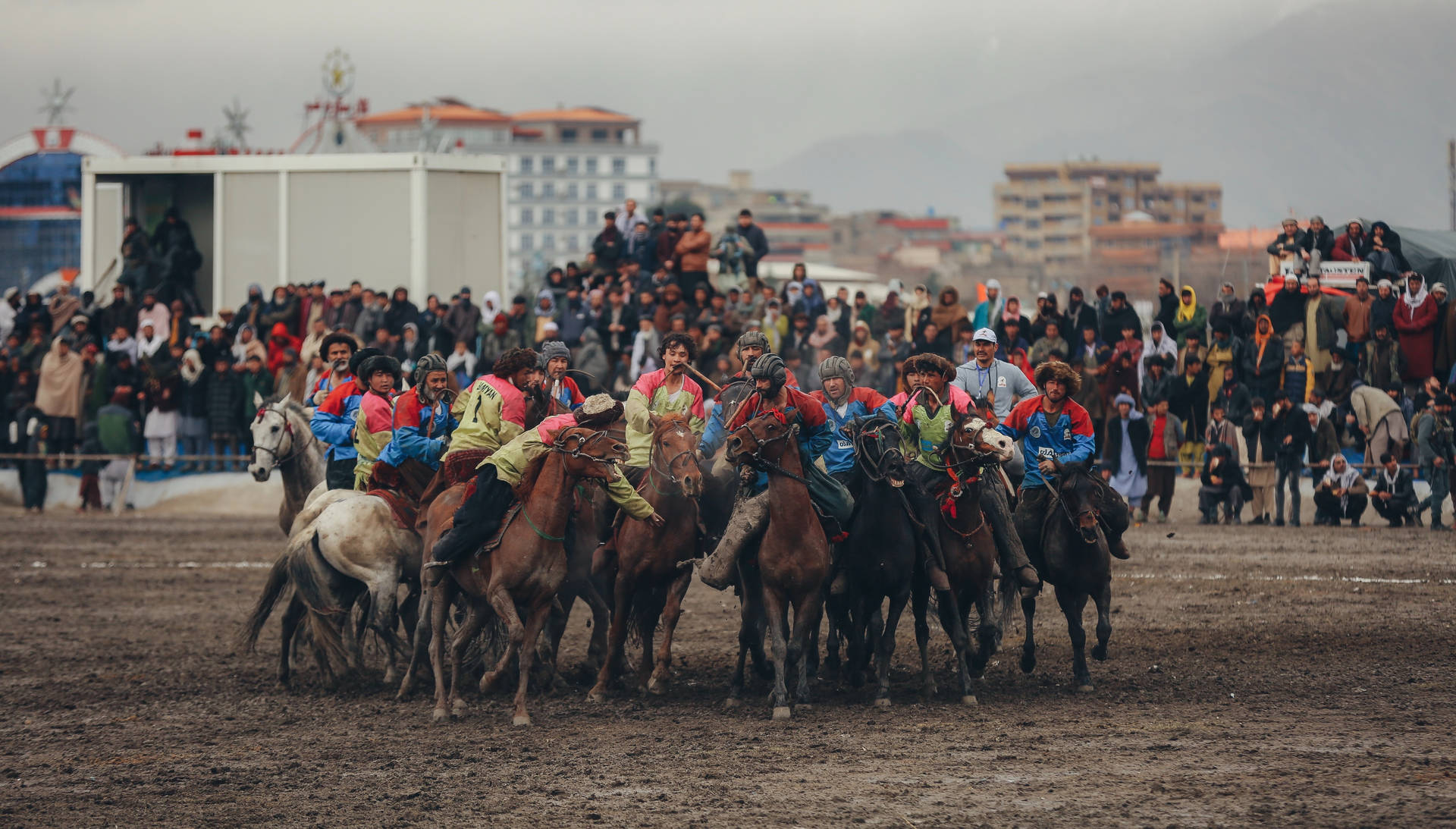 Traditional Afghan Sport - Buzkashi Game In Kabul