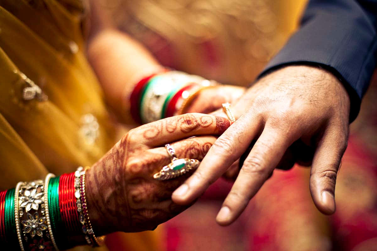 Traditional Beautiful Engagement Couple Ring Background