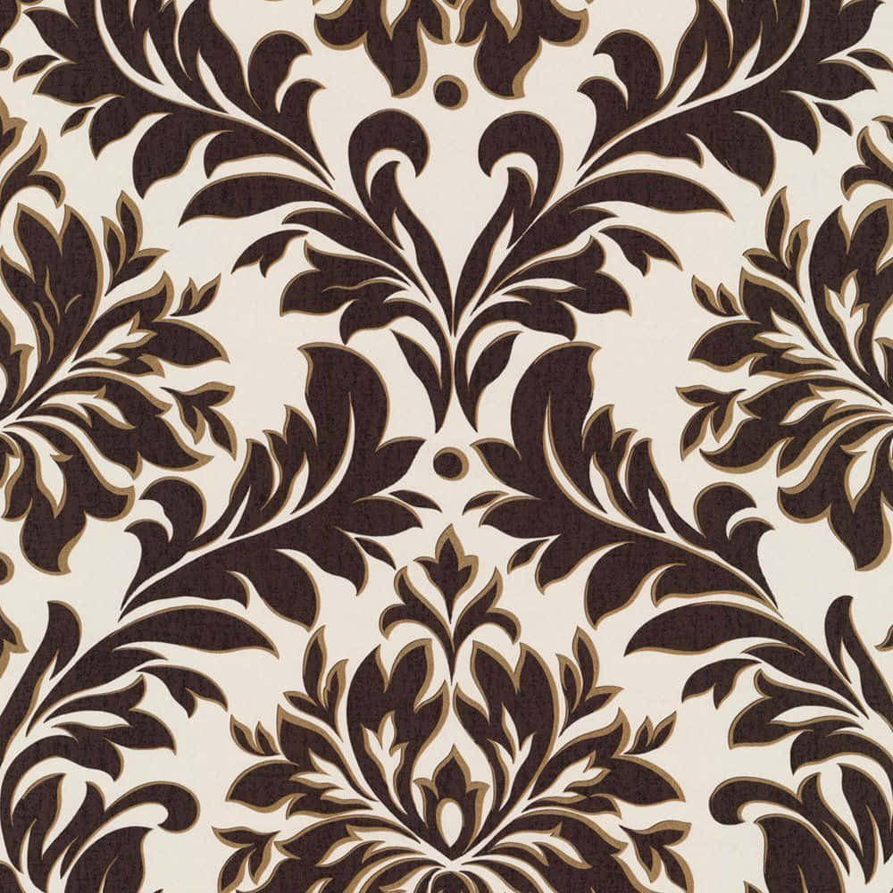 Traditional Brown & White Pattern Showing Abstract Geometry Background