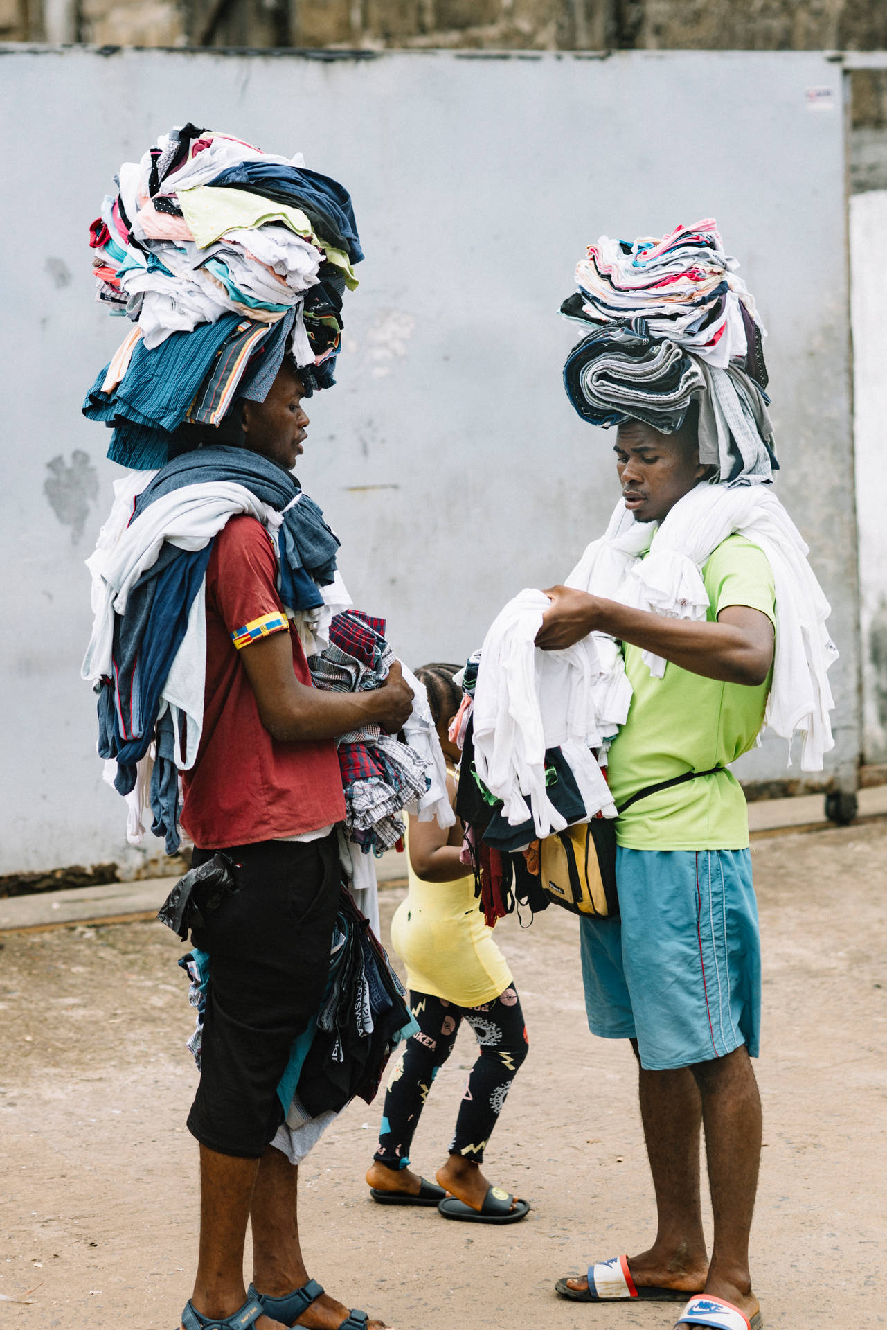 Traditional Cloth Vendors In Sierra Leone