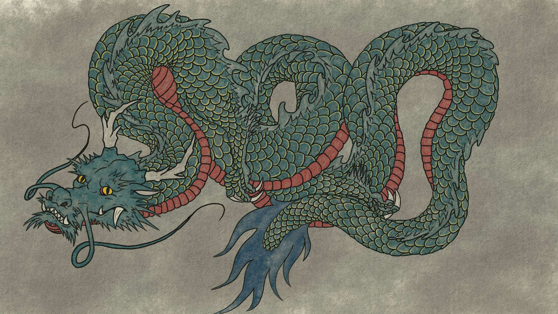 Traditional Eastern Dragon Background