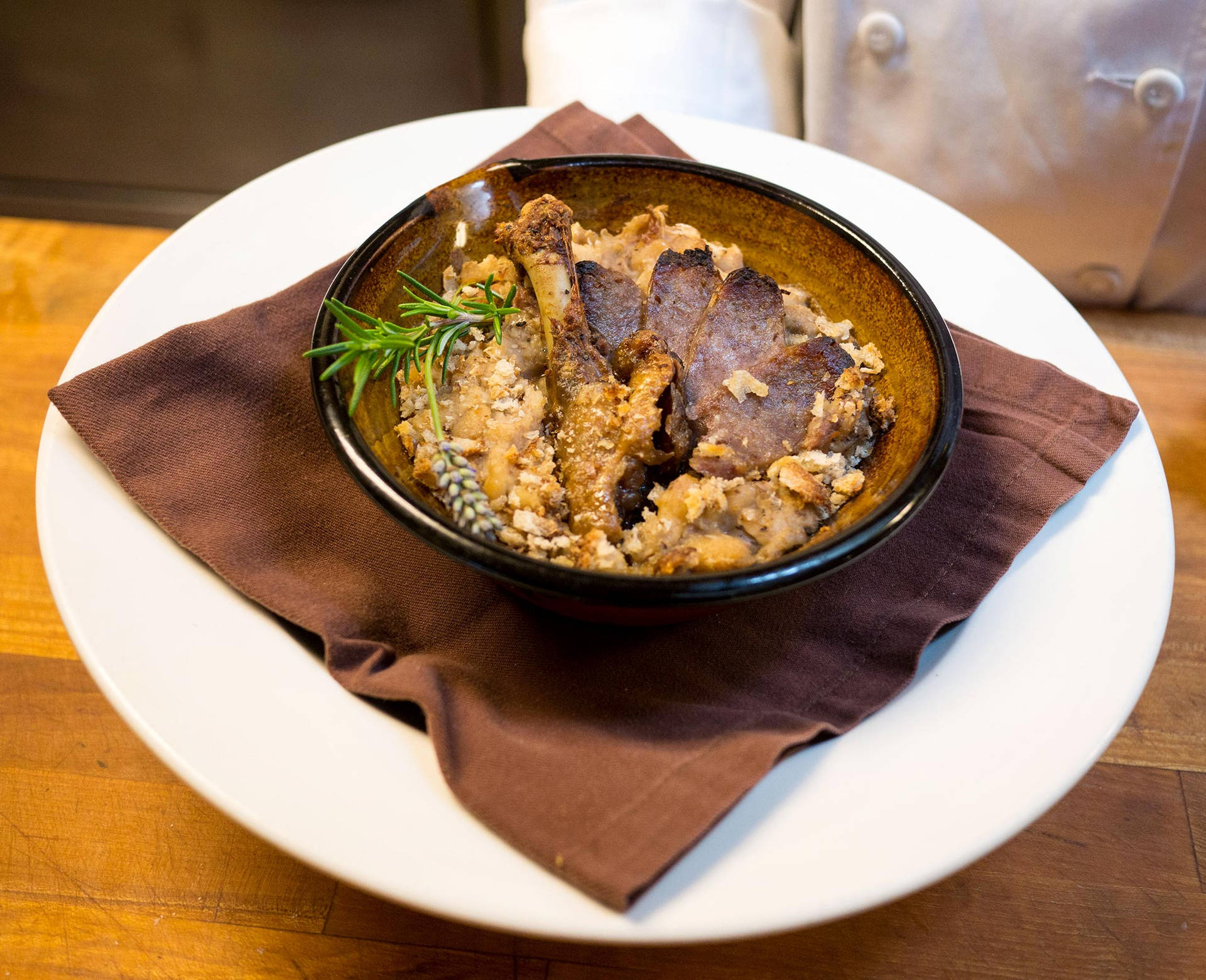 Traditional French Dish Cassoulet Bowl