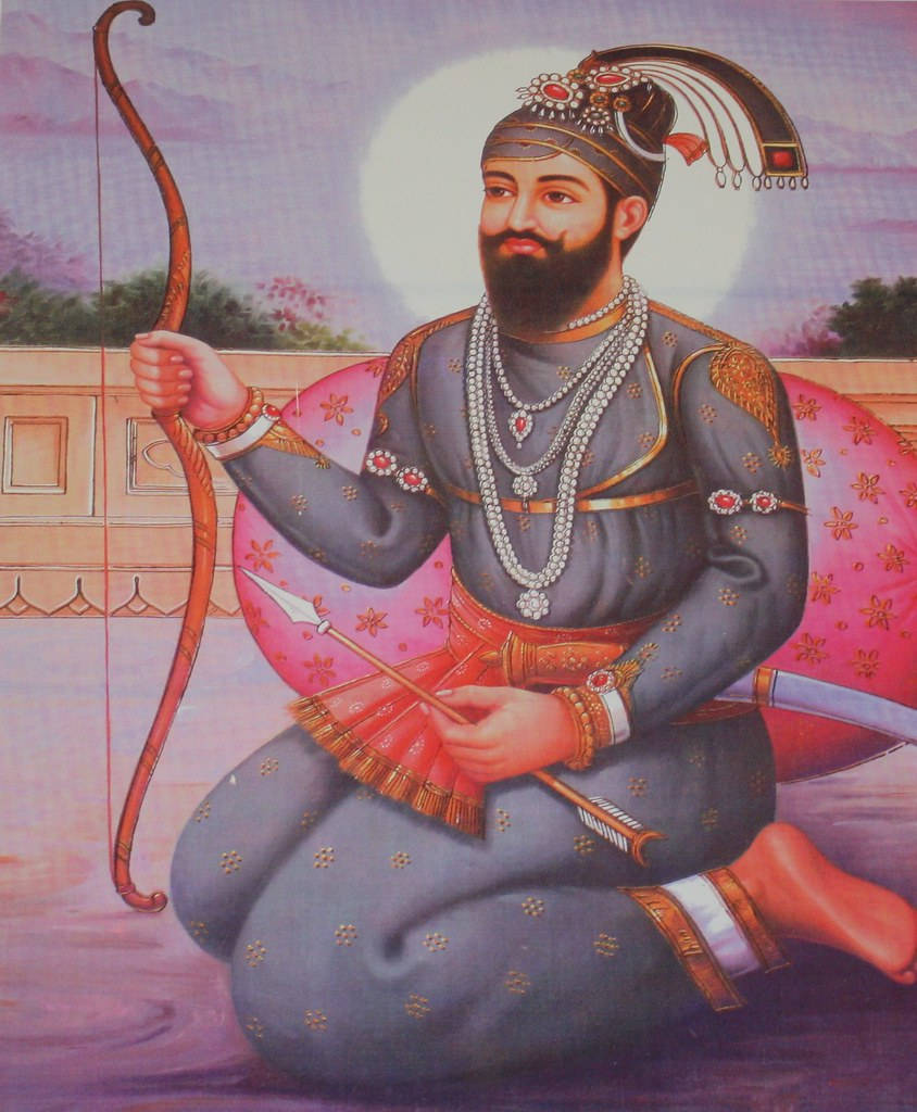 Traditional Guru Gobind Singh Ji Art Background