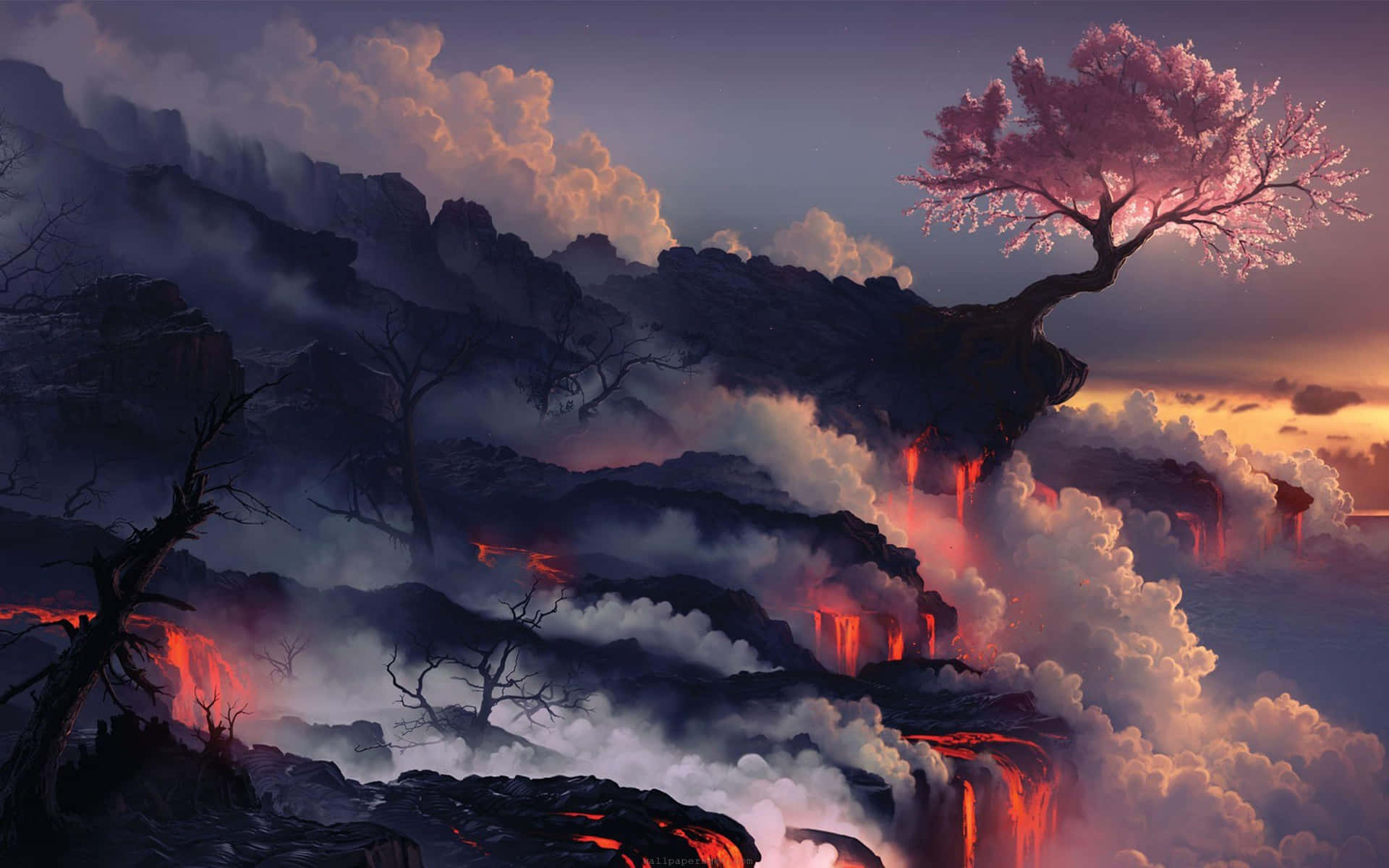 Traditional Japanese Ancient Landscape On A Desktop Background