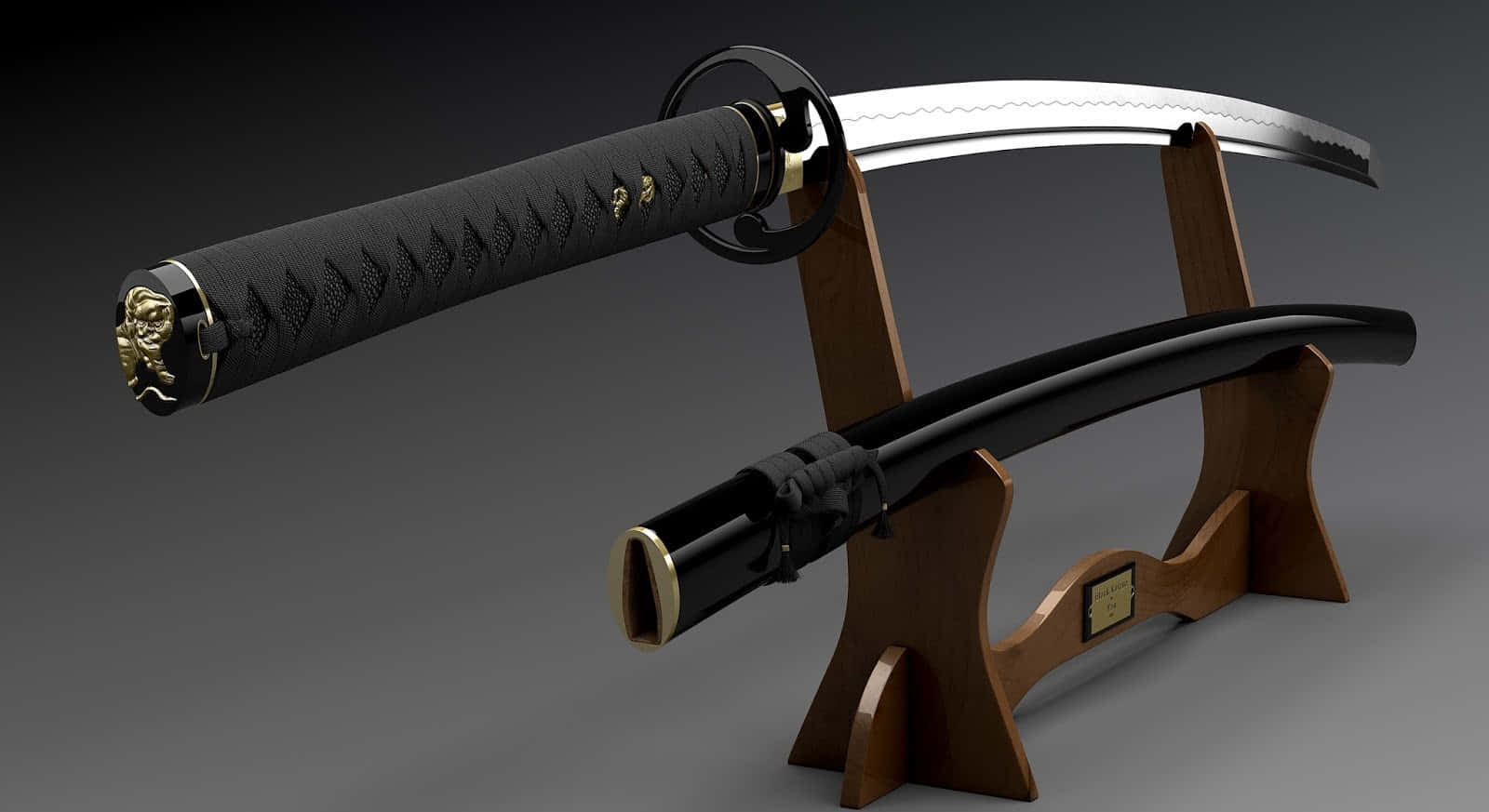Traditional Japanese Katanaon Stand