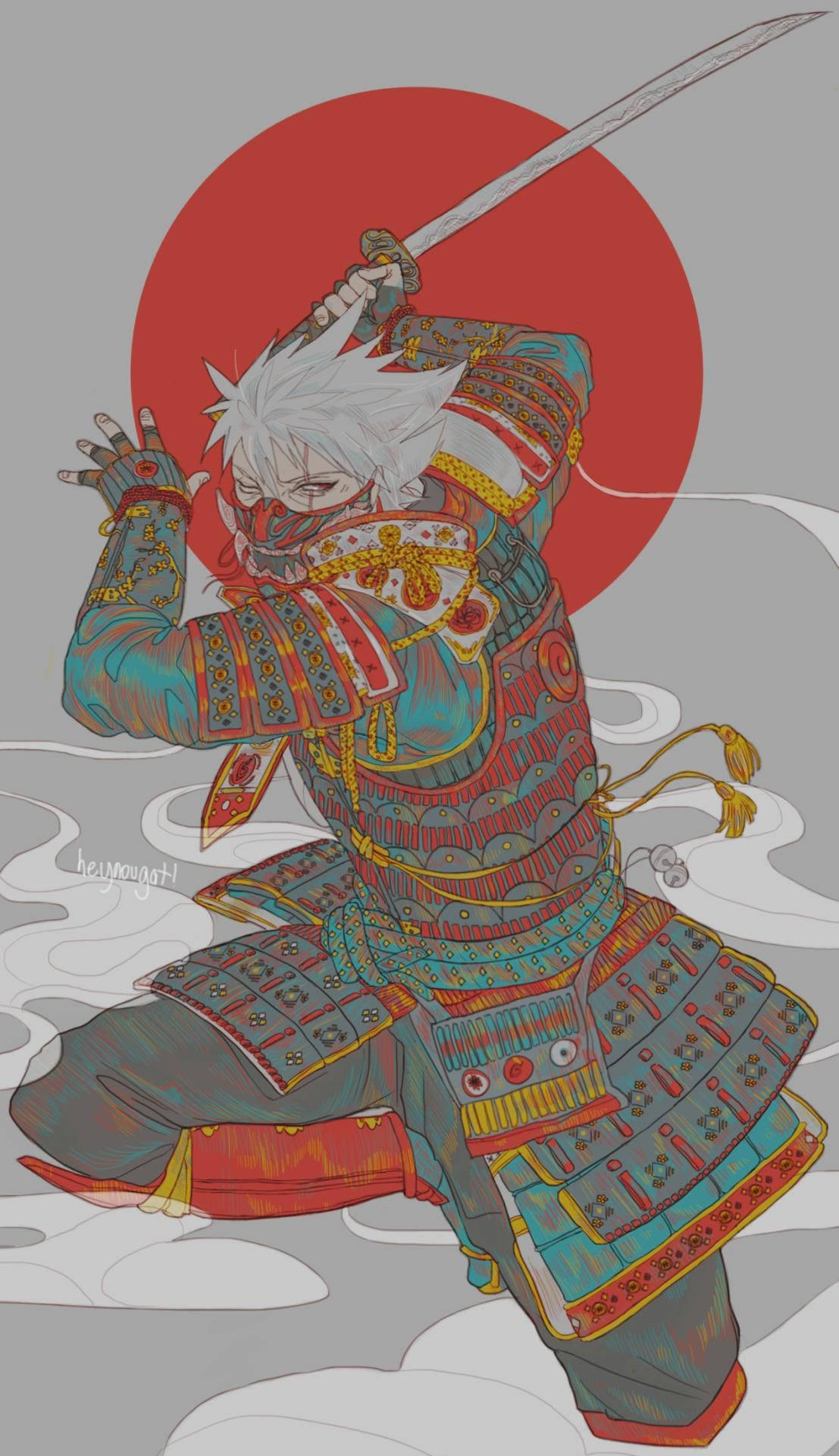 Traditional Japanese Samurai Art Background