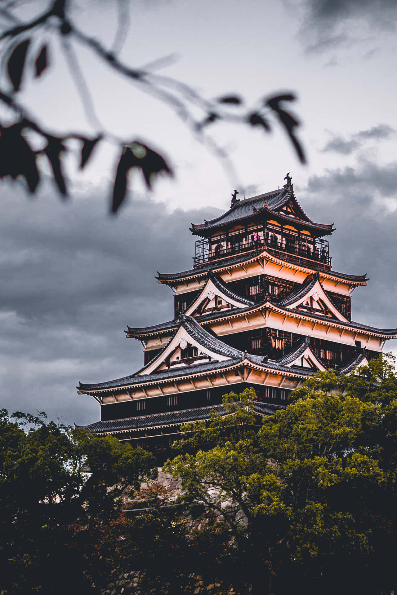 Traditional Old Japanese Architecture Background