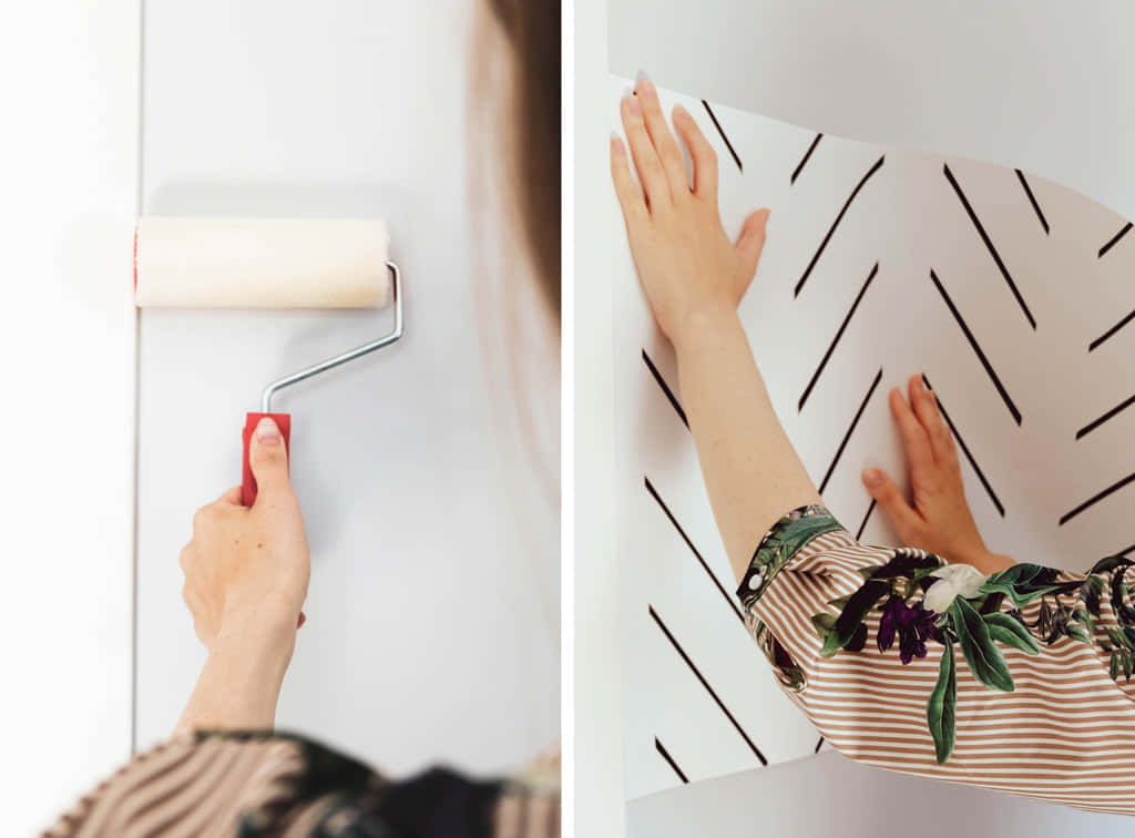 Traditional Wallpaper Application In Progress