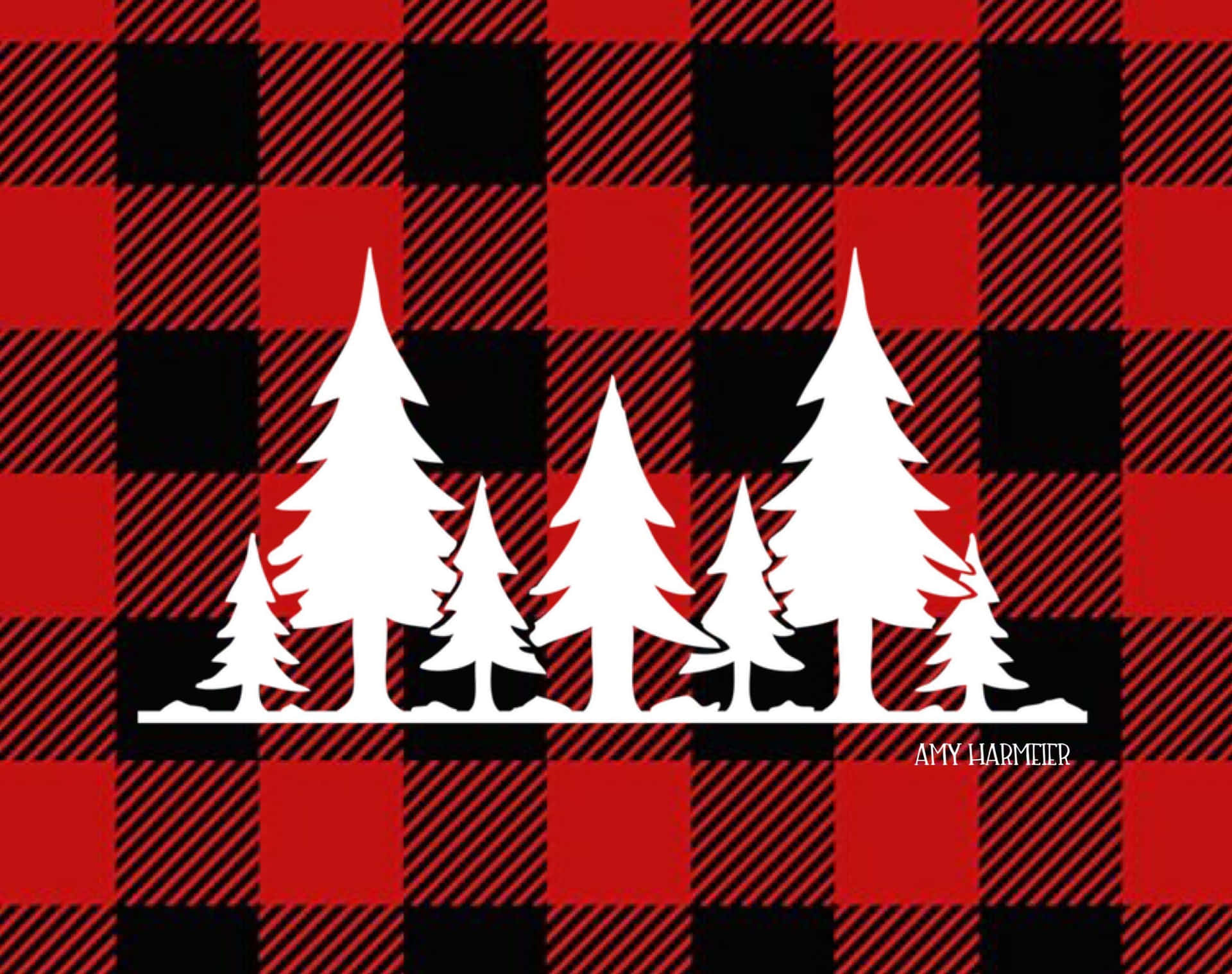 Traditional Yet Bold - Red And Black Plaid Background