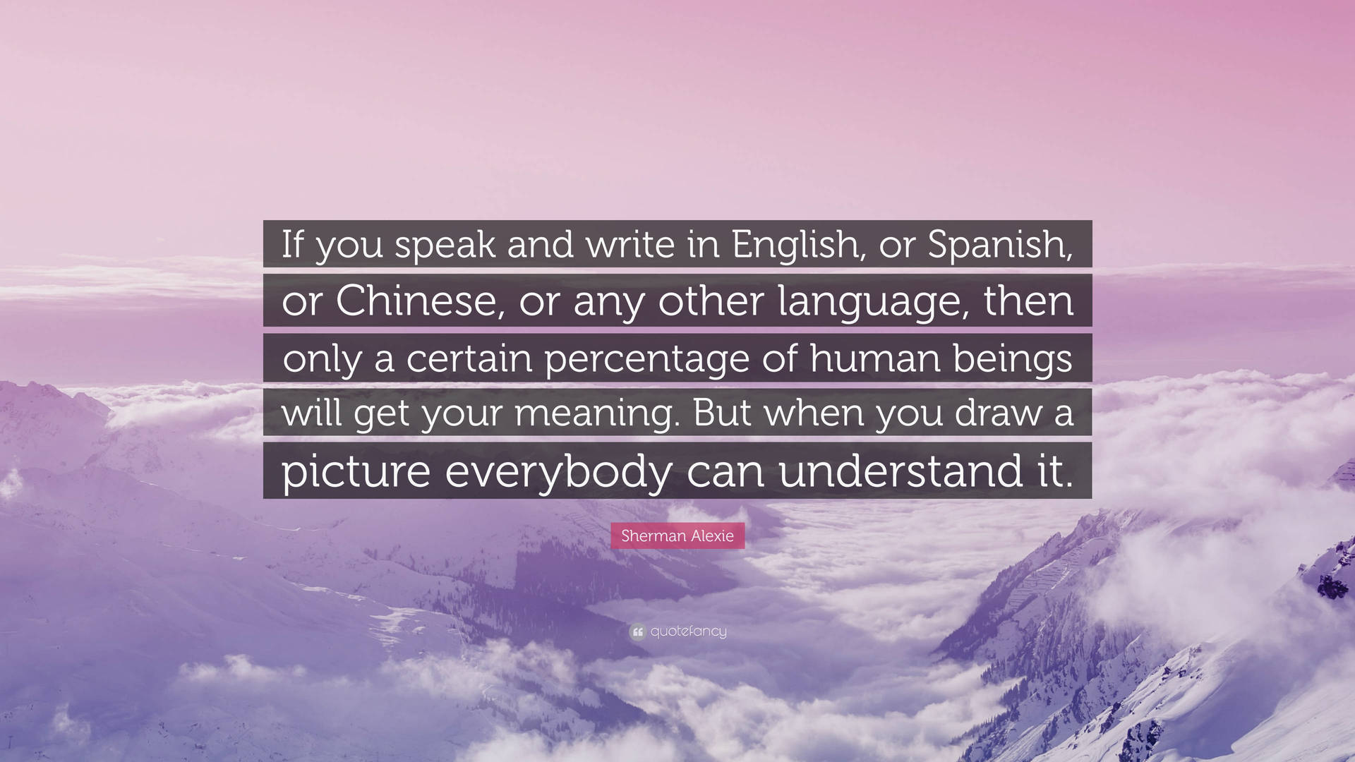 Traducción De Inglés A Español - Cotización De Sherman Alexie Background