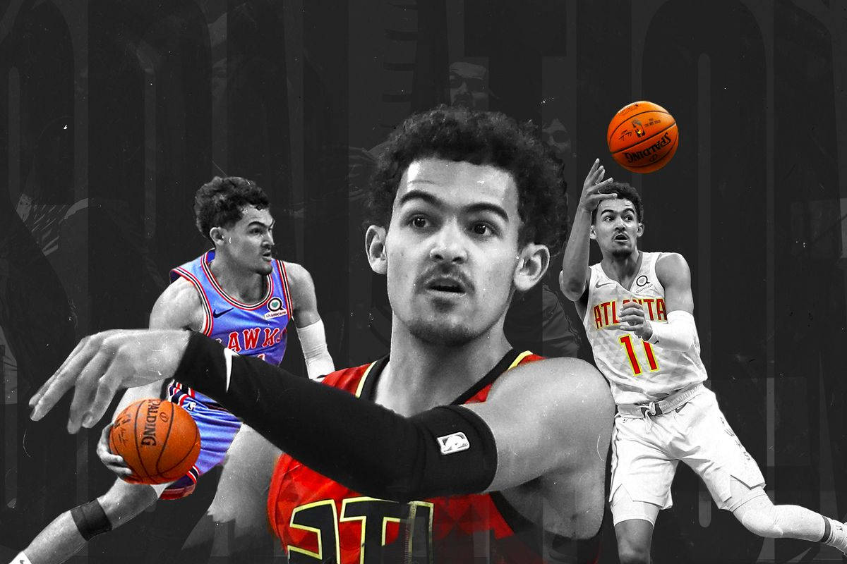 Trae Young Basketball Collage